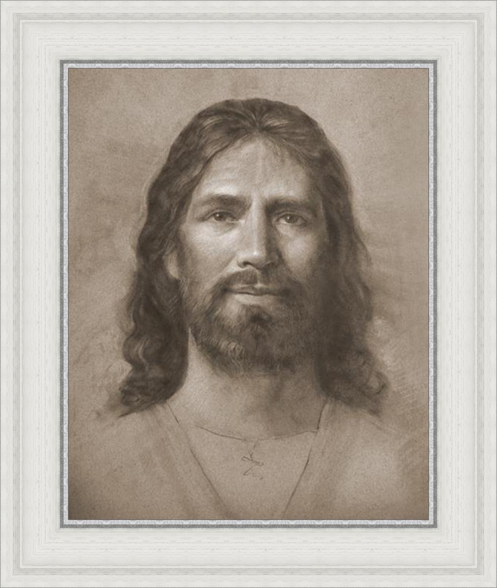 Christ Head Study - Religious Artwork for Home Decor, Church Display & Spiritual Inspiration