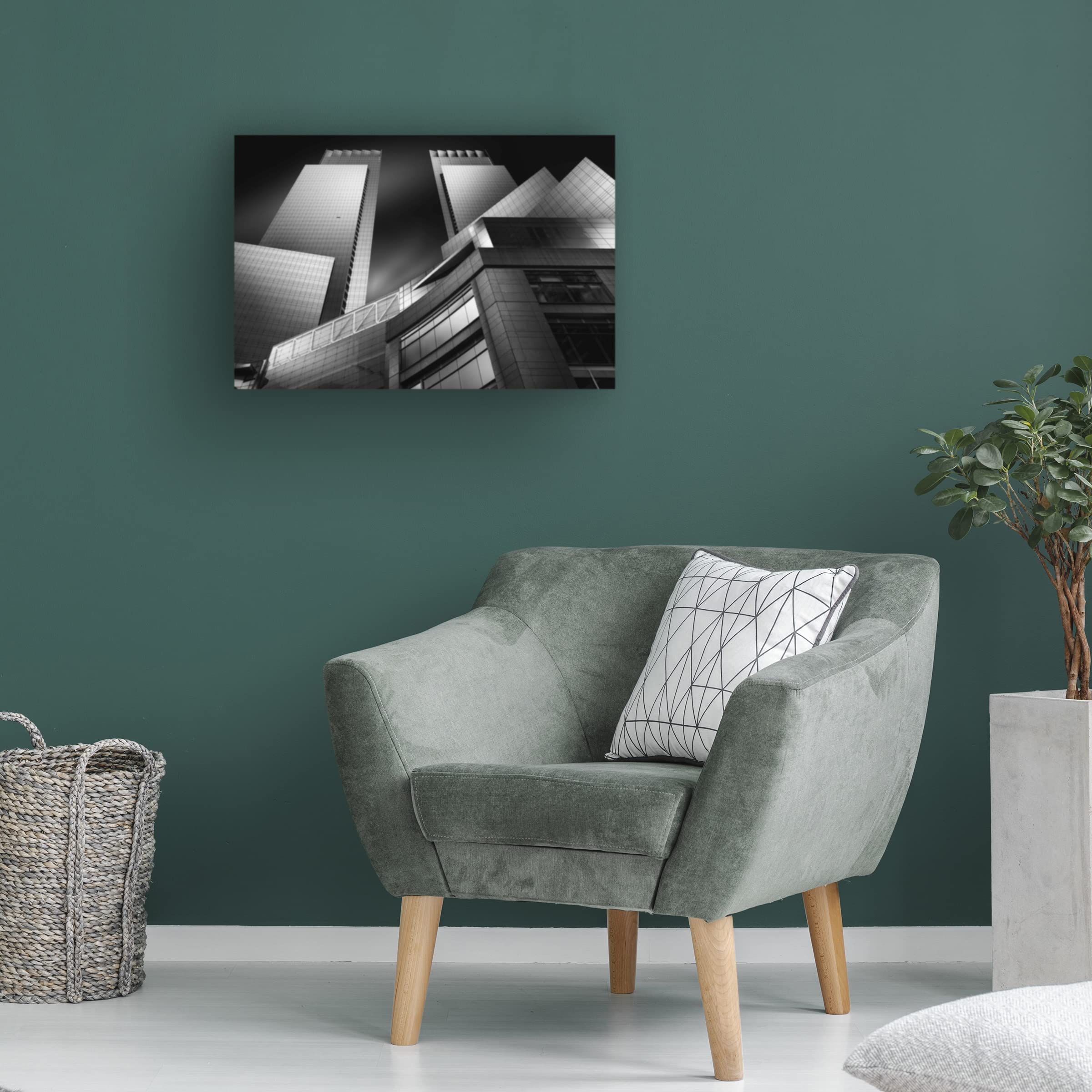Trademark Fine Art 'New York Buildings' Canvas Wall Art Print by Jorge Ruiz Dueso - Perfect for Living Room, Office & Home Decor