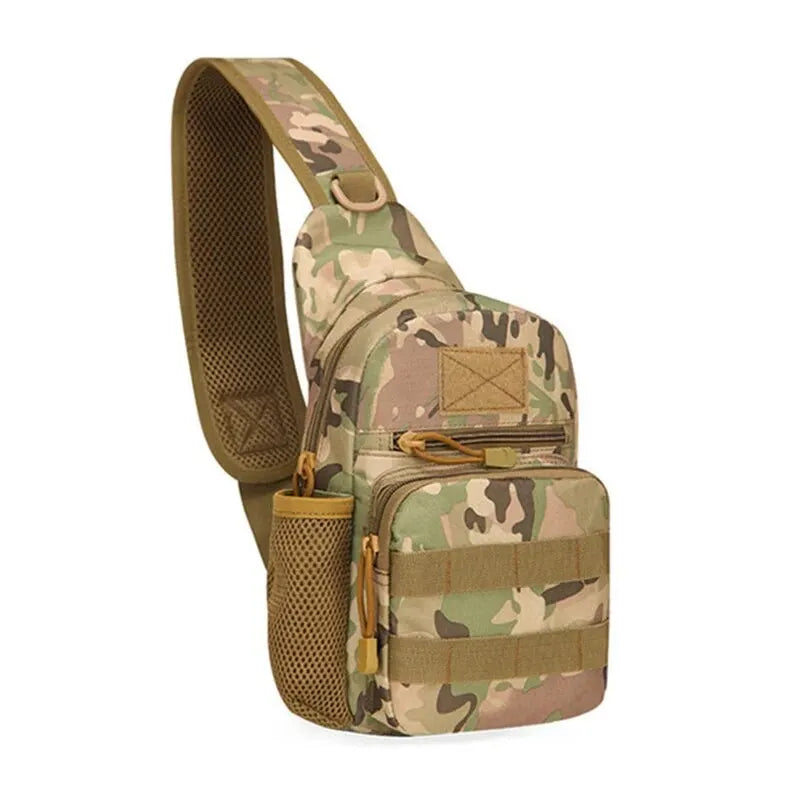 Tactical Military Shoulder Bag - Durable Nylon Chest Sling Backpack for Hiking, Outdoor Camping, Fishing & Trekking - Perfect for Adventure Travel, Survival Gear & Everyday Carry
