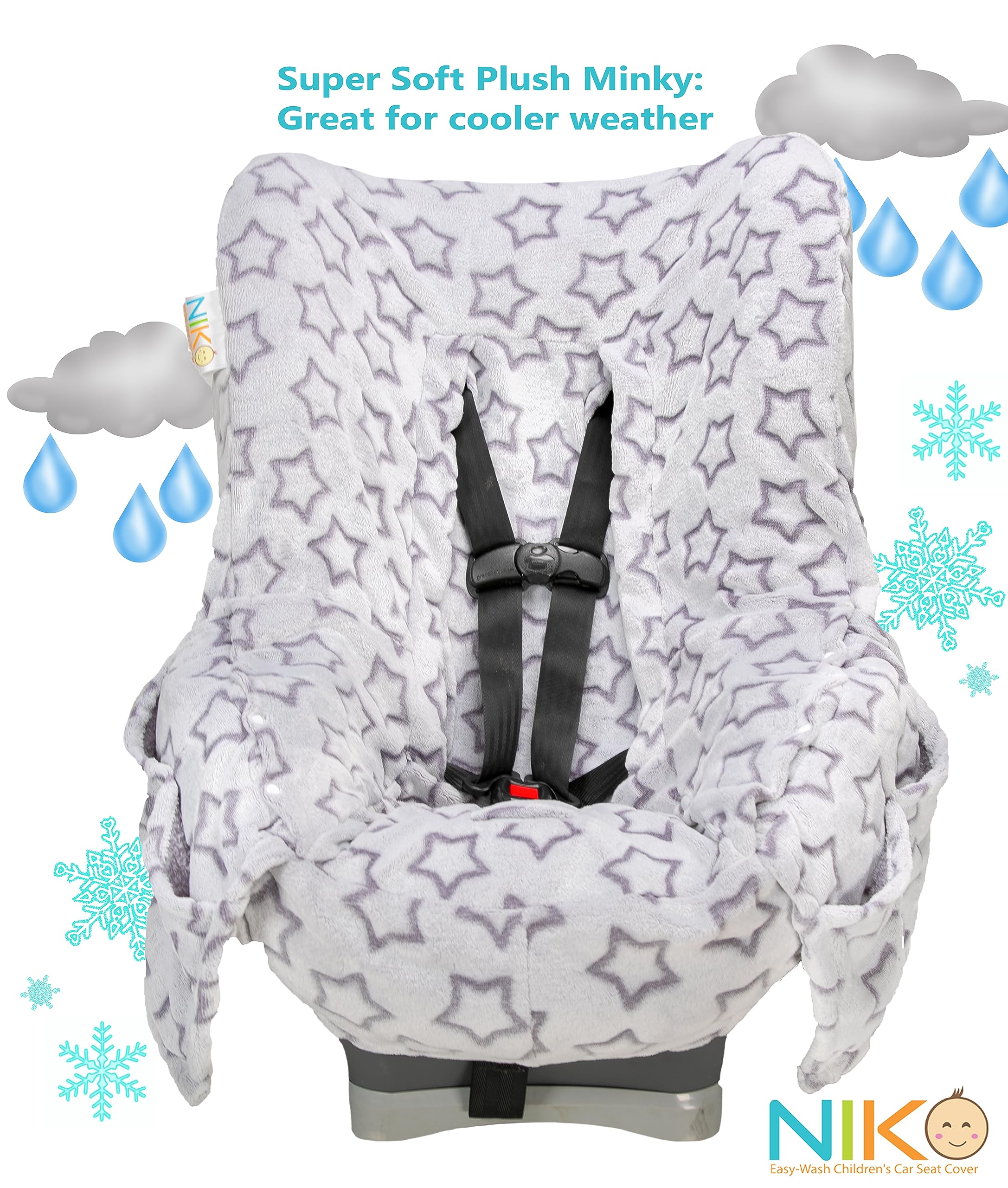 Niko USA NIKO Easy Wash Children's Car Seat Cover & Liner - Waterproof & Breathable Baby Car Seat Protector for Infants & Toddlers - Perfect for Travel, Daily Commute & Road Trips