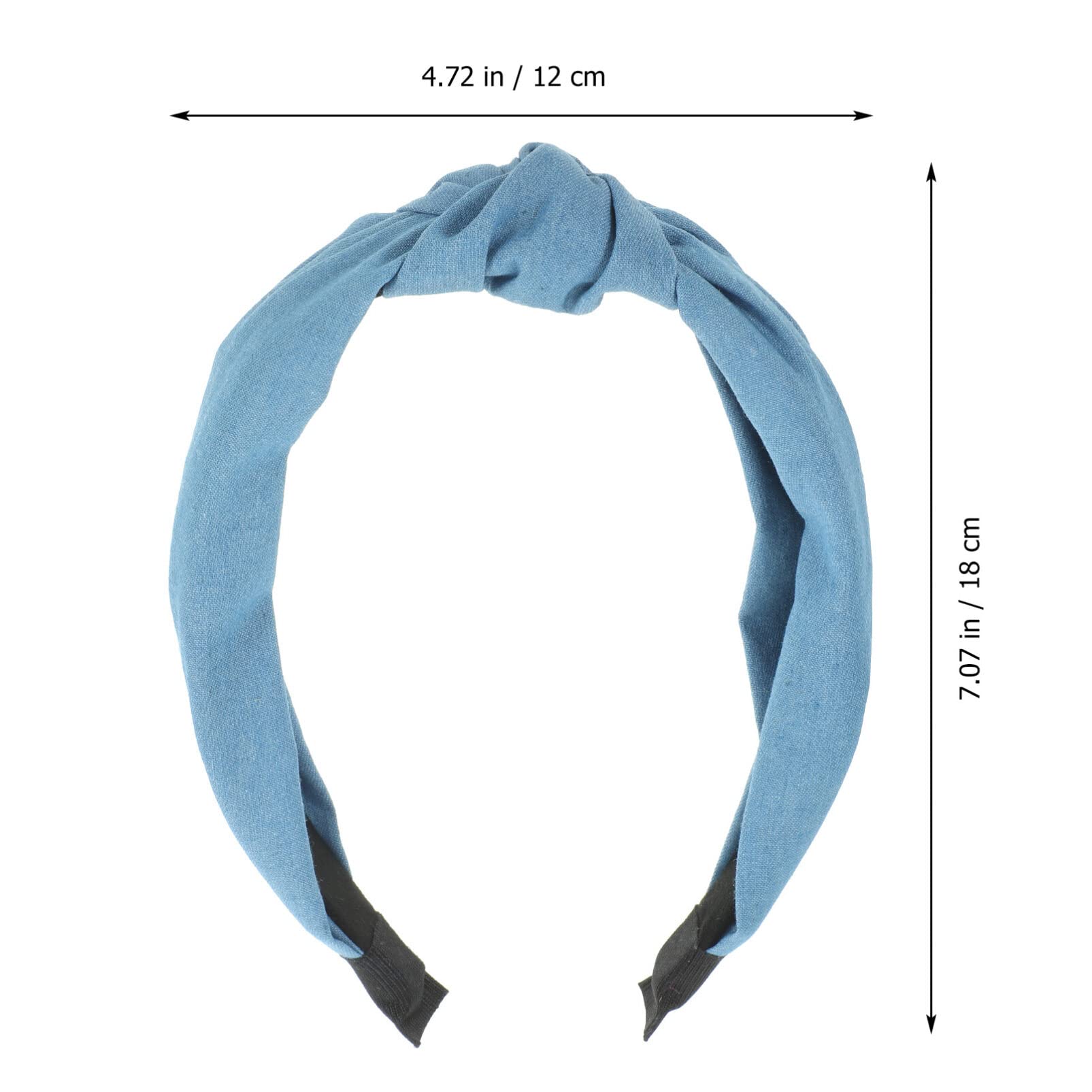 Beaupretty 4-Piece Knotted Headbands for Women - Stylish Denim Hair Accessories for Everyday Wear, Parties & Fashion Styling