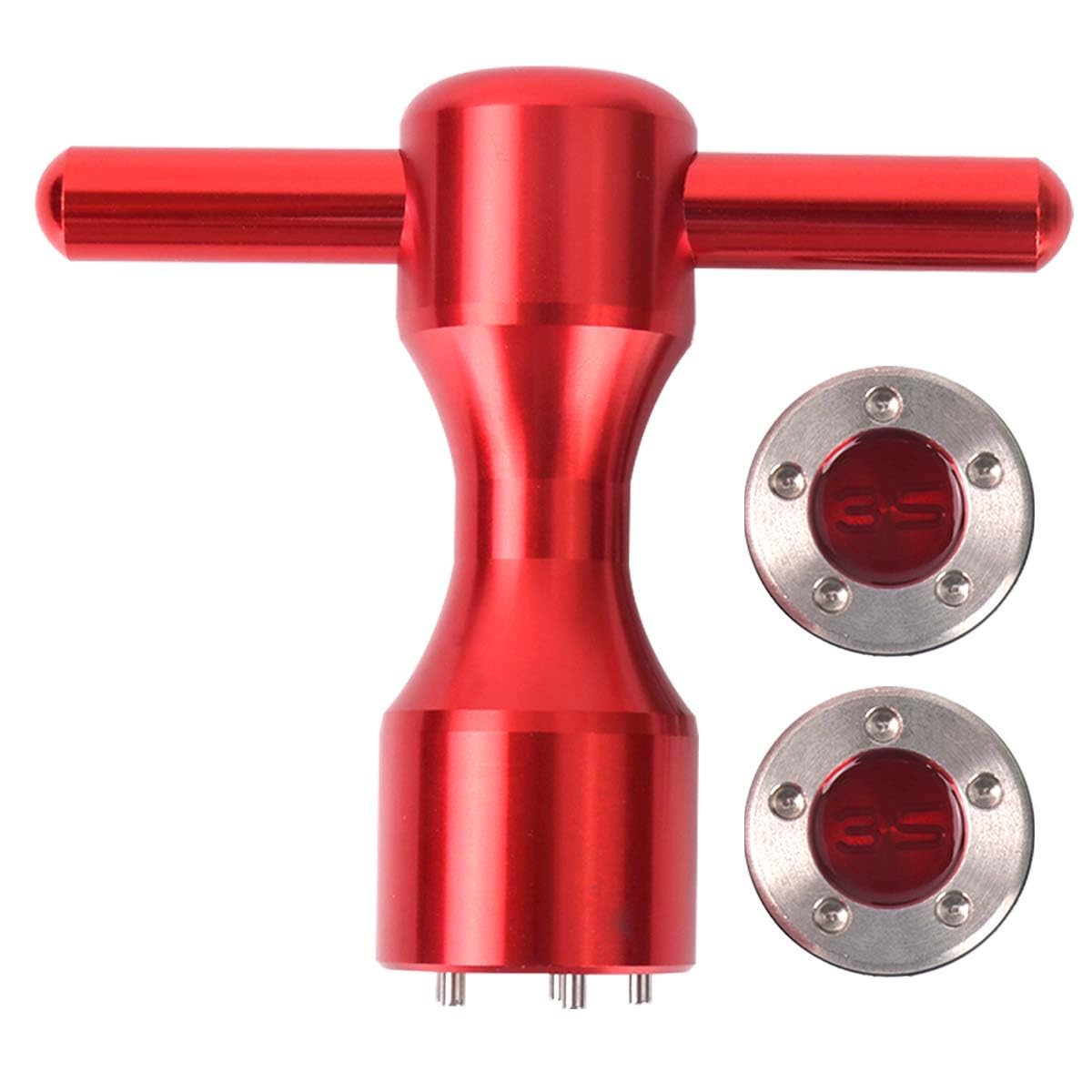 HISTAR 2-Piece Golf Club Weight Kit - Custom Red Weights & Red Wrench Tool for Titleist Scotty Cameron Putters | Perfect for Swing Balance Adjustment & Putter Customization | Golf Training & Professional Play Accessories