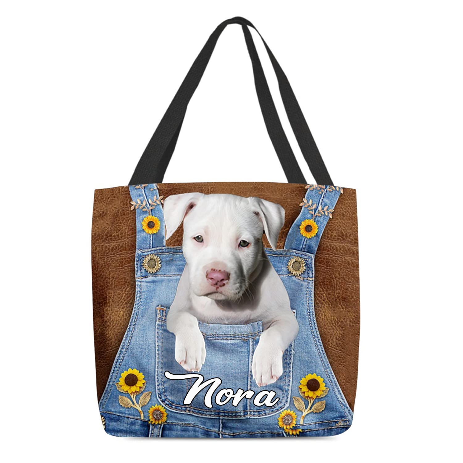 Personalized Dog Tote Bag for Women - Custom Shoulder Bag for Dog Lovers | Dog Mom Gift Idea | Cute Pet Accessories for Dog Walks, Shopping & Daily Use