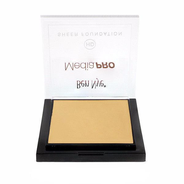 Ben Nye MediaPRO HD Sheer Foundation - Lightweight, Buildable Coverage for Flawless Skin | Professional Makeup for Photography, Film & Everyday Wear