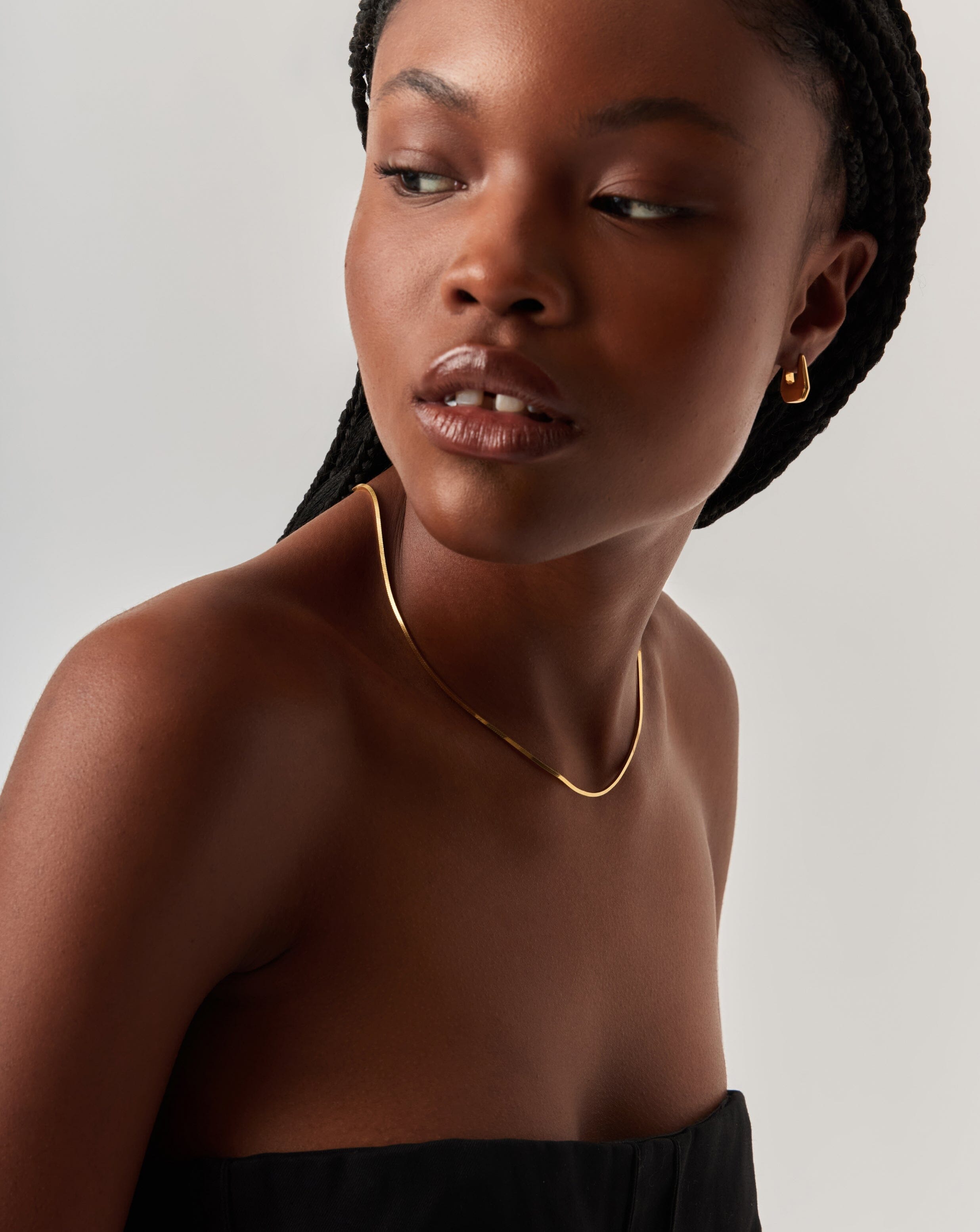 Lucy Williams Arco Earrings & Necklace Set - 18k Gold Vermeil Jewelry for Women | Elegant Gift for Birthday, Anniversary & Special Occasions