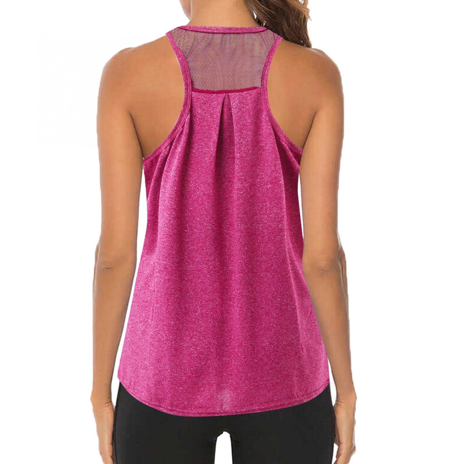 POTO Women's Sexy Casual Racerback Tank Tops - Sleeveless Workout Shirts for Gym, Yoga & Summer Outfits | Sporty & Comfortable Athletic Tees