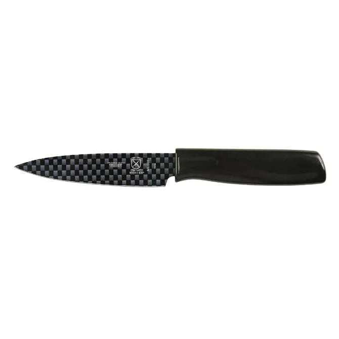 Premium Mercer Paring Knife - 4 Inch Non-Stick Coating Blade for Precise Peeling & Slicing - Ideal for Fruits, Vegetables & Kitchen Prep