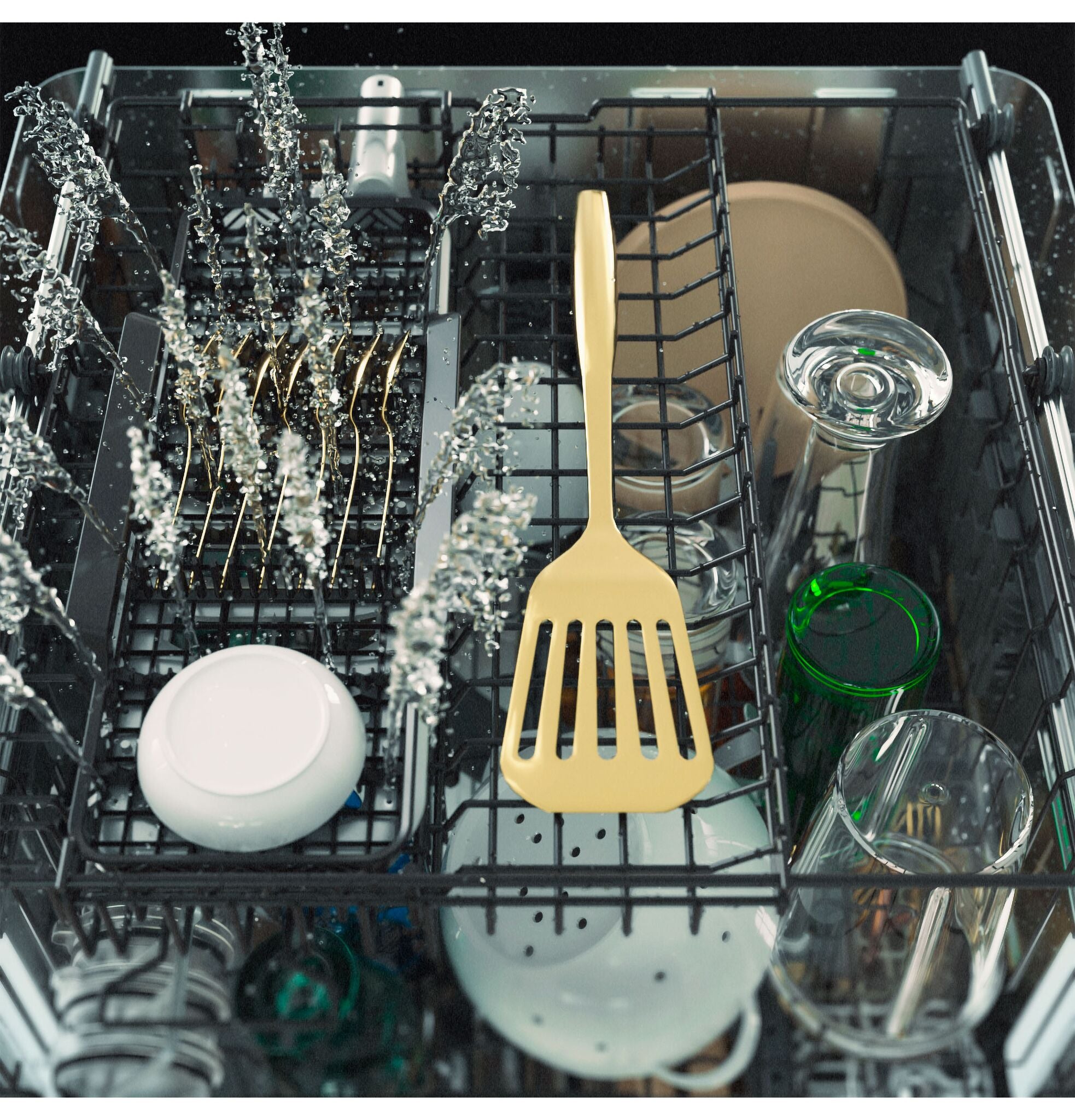CustomFit CDT858P2VS1 Stainless Steel Dishwasher with Dual Convection Dry - Perfect for Modern Kitchens & Open-Concept Homes