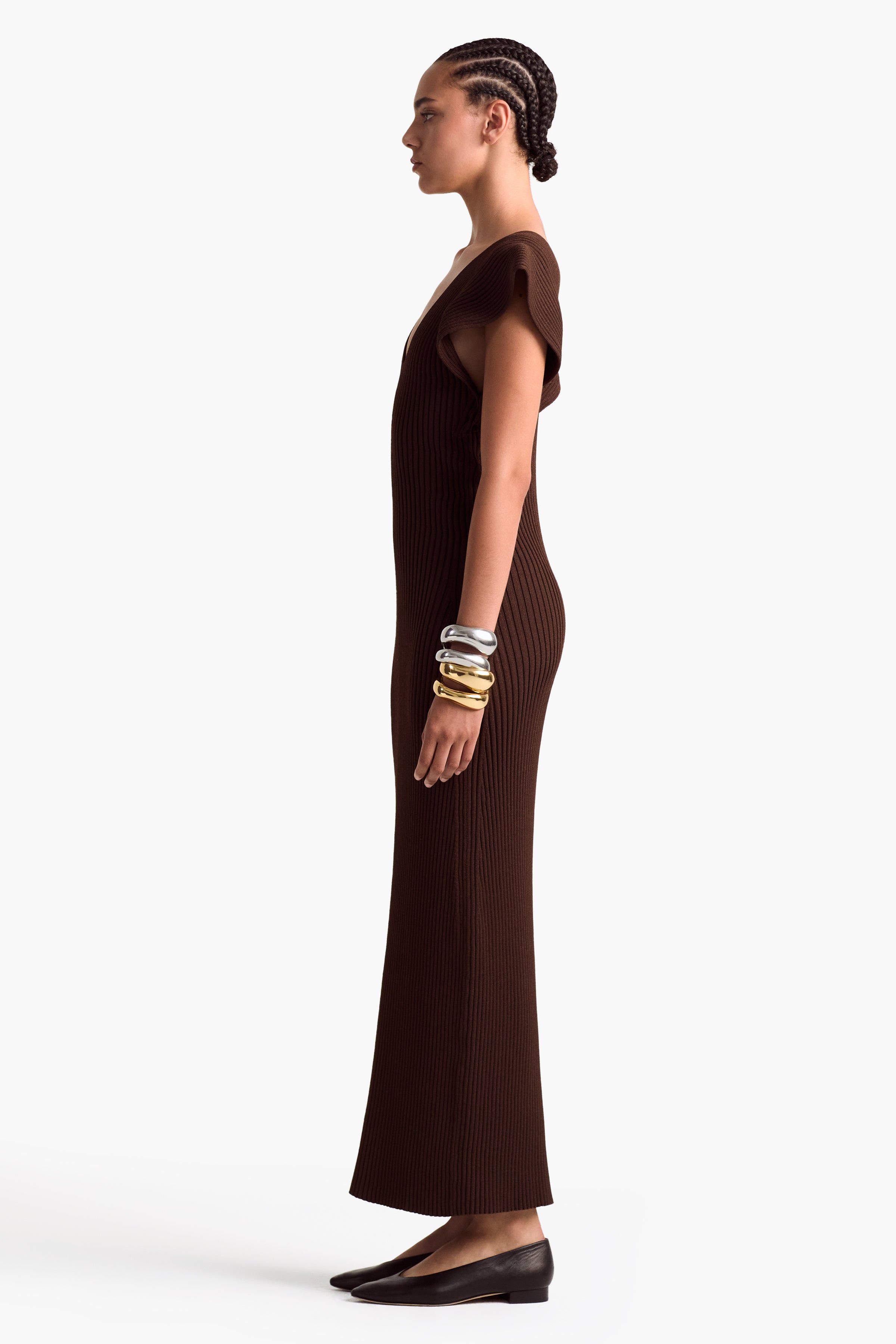 Charred Oak Trey Dress - Elegant Women's Casual Dress for Summer, Parties & Everyday Wear