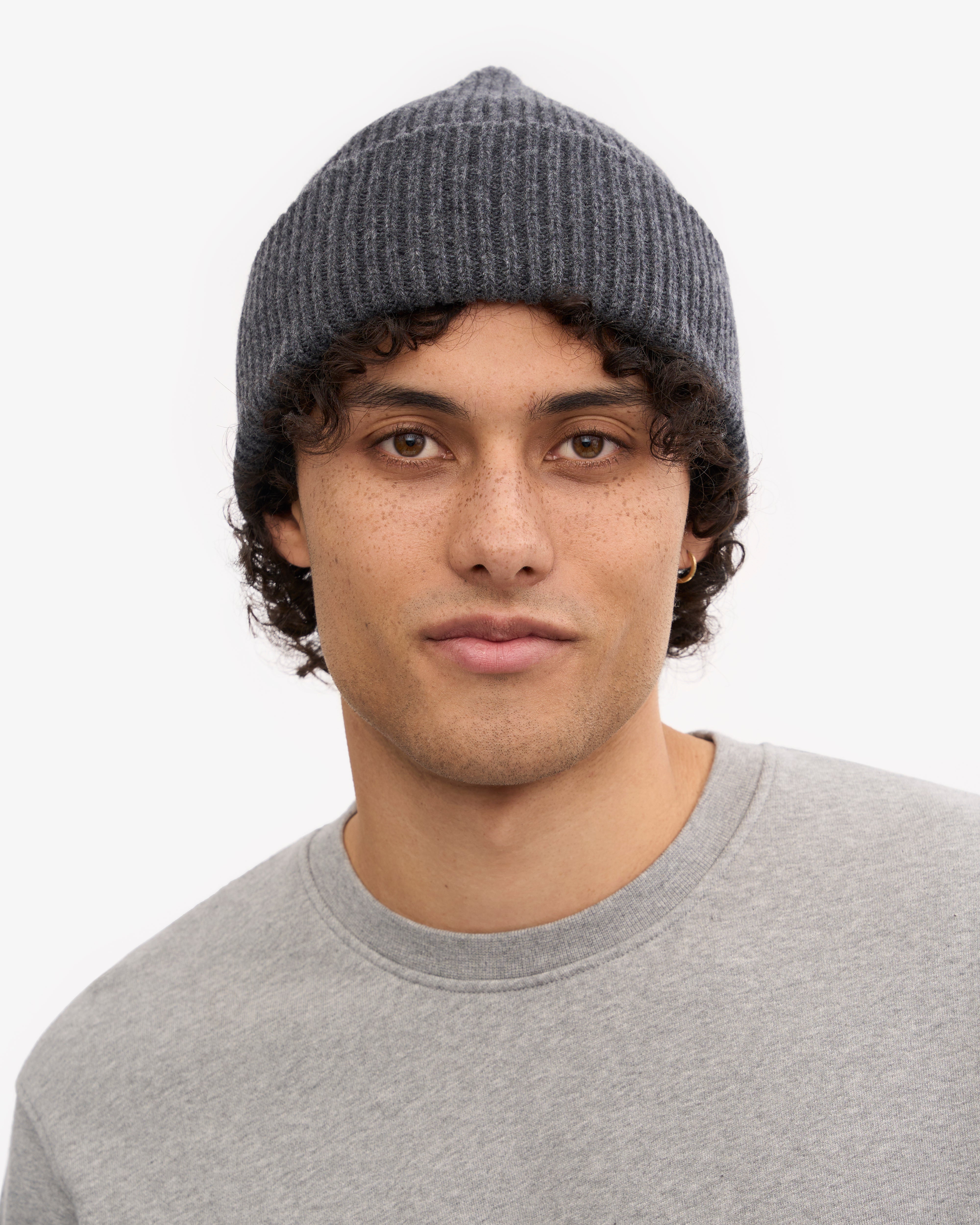 Premium Merino Wool Beanie for Men & Women - Soft & Warm Winter Hat in Lava Grey - Perfect for Skiing, Hiking & Outdoor Activities
