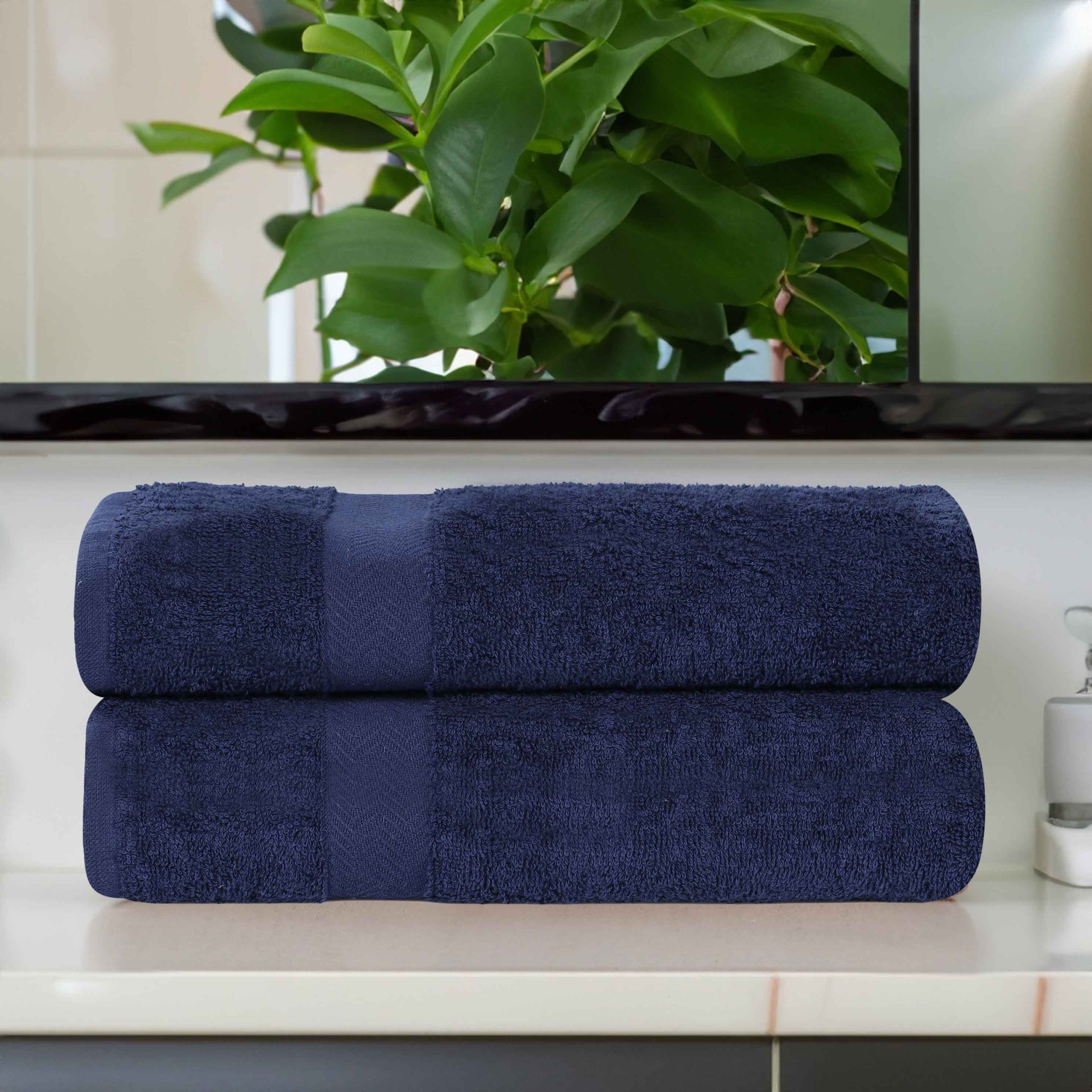 Franklin Eco-Friendly Organic Cotton 2-Piece Bath Sheet Set | Ultra Soft & Absorbent Towels for Spa, Beach & Luxury Bathroom Use