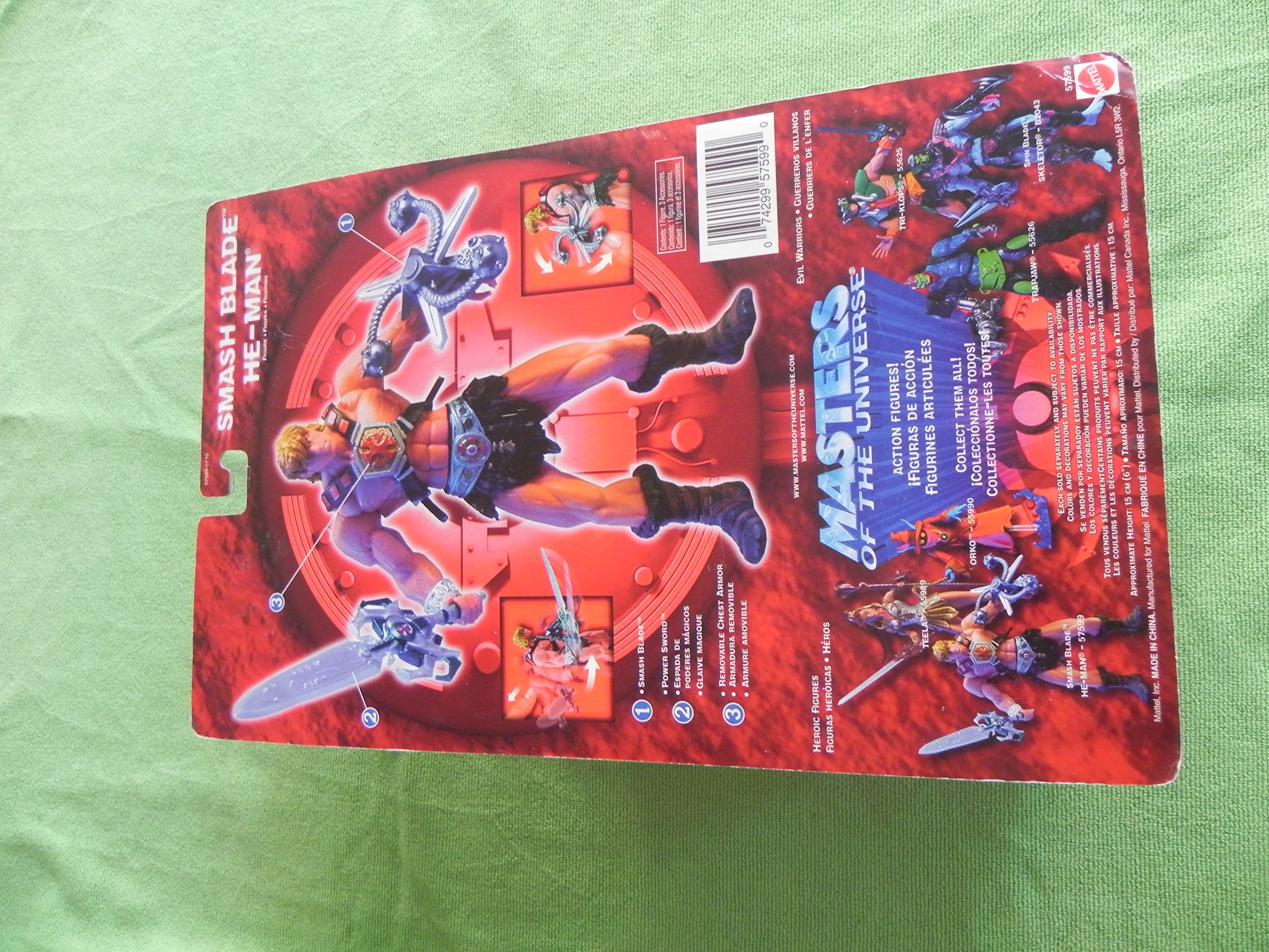 MOTU Masters of the Universe Smash Blade He-Man Action Figure - Collectible Toy for Fans, Gift for Kids & Adults - Perfect for Display, Play, and Cosplay