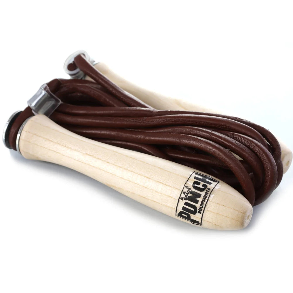 Premium Leather Jump Rope for Boxing & Fitness - Professional Speed Skipping Rope for Training, Weight Loss & Home Workouts - Ideal for Athletes, Boxers & CrossFit Enthusiasts