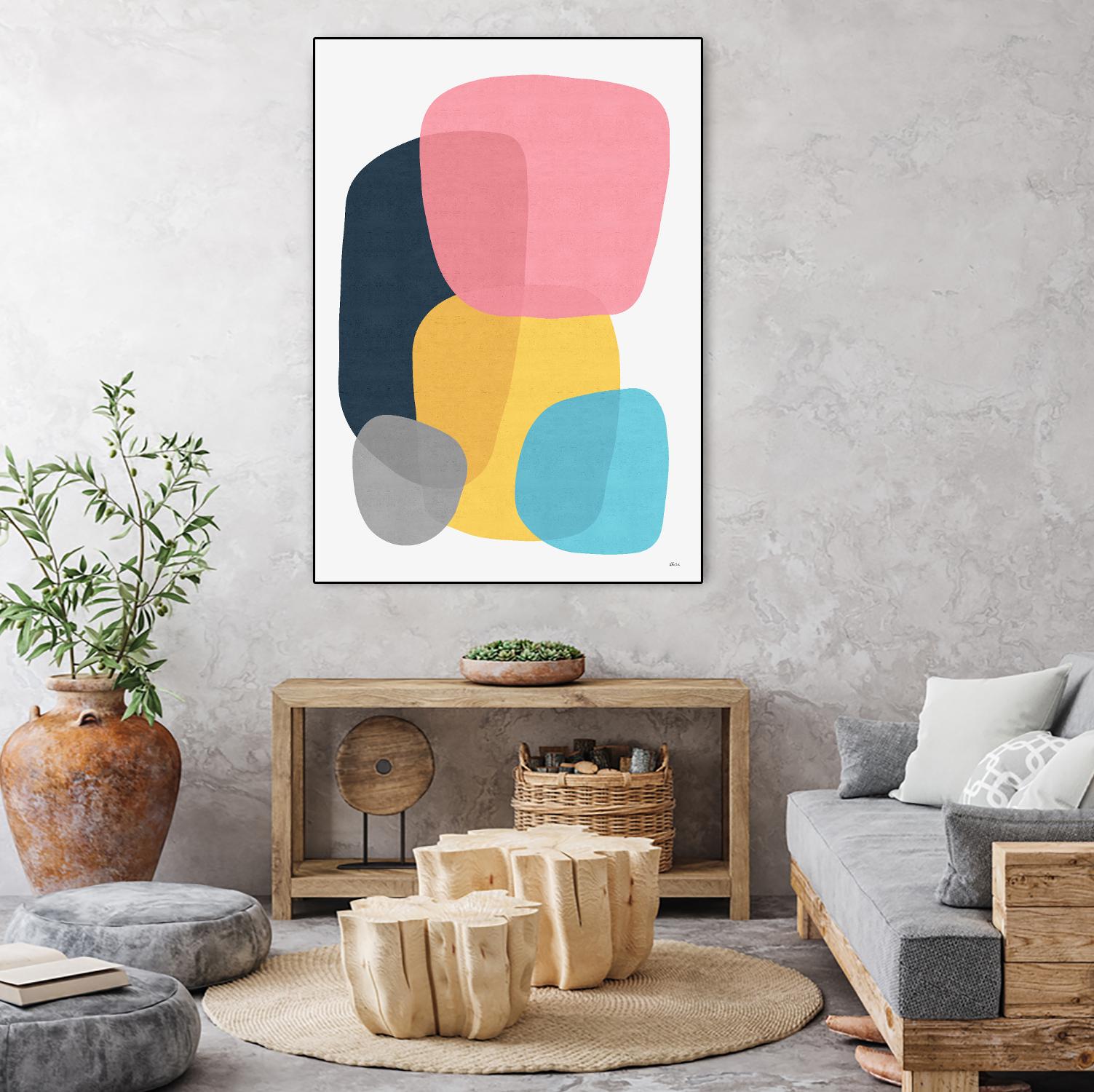 Abstract VII Wall Art - Modern Canvas Painting for Home & Office Decor - Perfect for Living Room, Bedroom, or Workspace