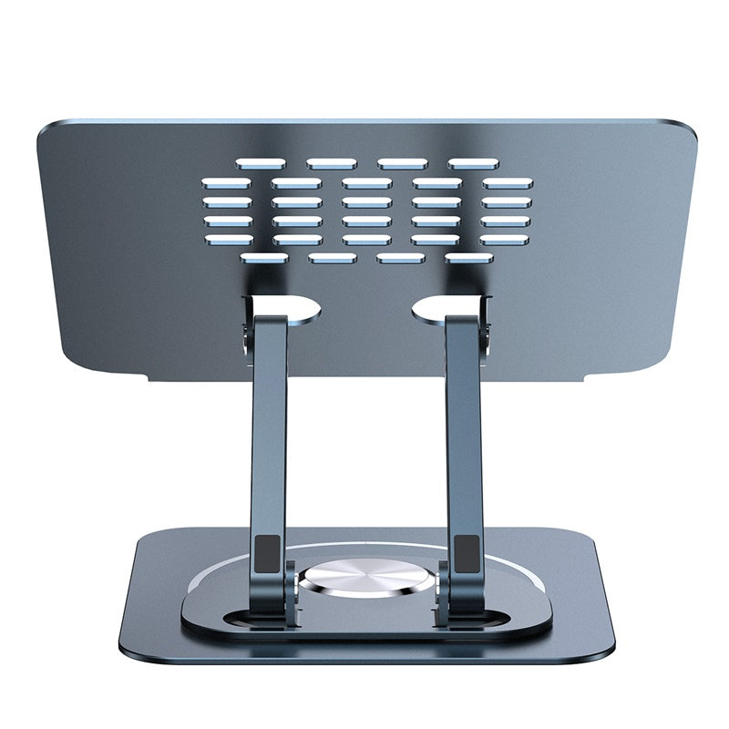 Baseus 360° Rotating Foldable Aluminum Laptop Stand - Adjustable Ergonomic Support for MacBook, Notebook, Tablet - Perfect for Home, Office & Travel (Gray)