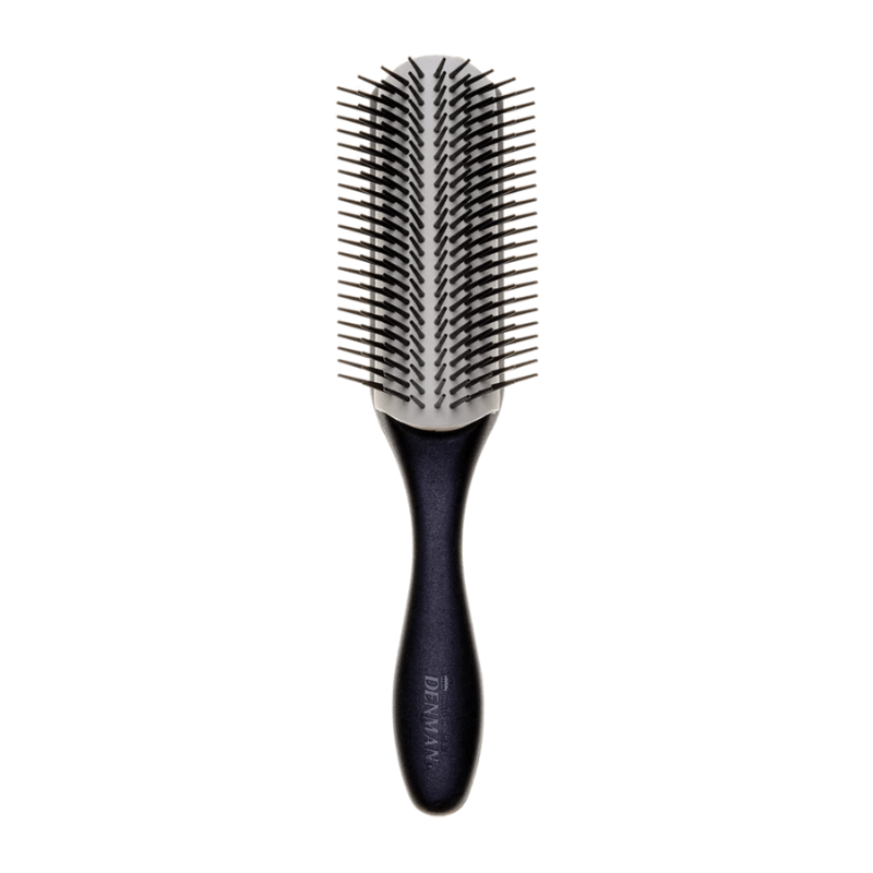 Denman D4 Original Styler 9 Row Hair Brush for Curly & Wavy Hair - Perfect for Detangling, Styling & Defining Curls at Home or Salon