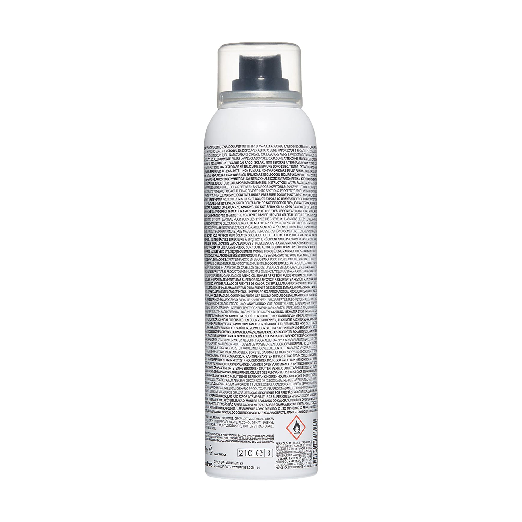 Davines Hair Refresher Dry Shampoo for Oily Hair - Volumizing & Oil Absorbing Spray for Fresh, Clean Hair Between Washes | Perfect for Travel, Gym & Busy Mornings