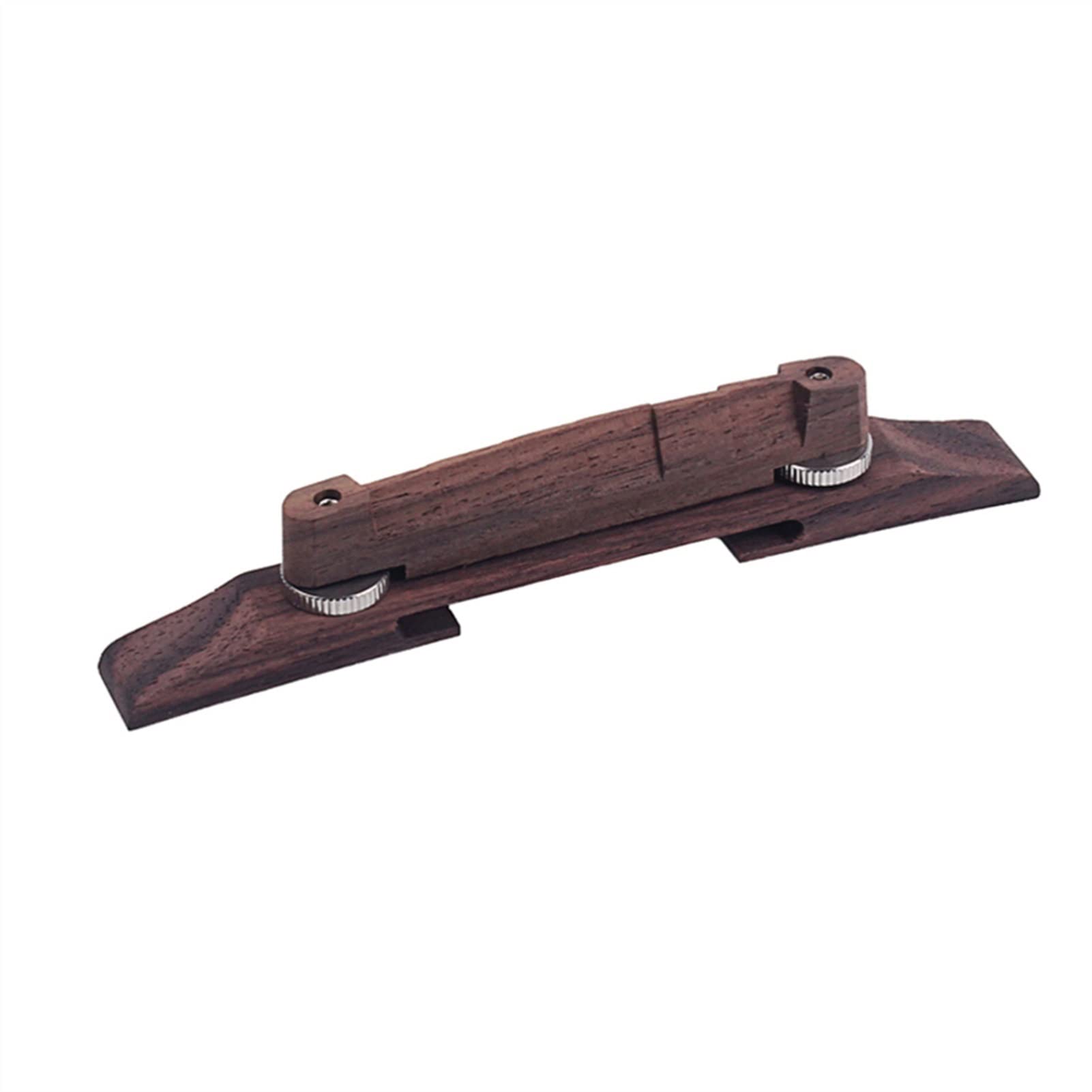 Premium Rosewood Floating Guitar Bridge - Brown Roller Saddle Archtop Bridge for Bass & Electric Guitars | Perfect for Jazz, Blues & Rock Performances