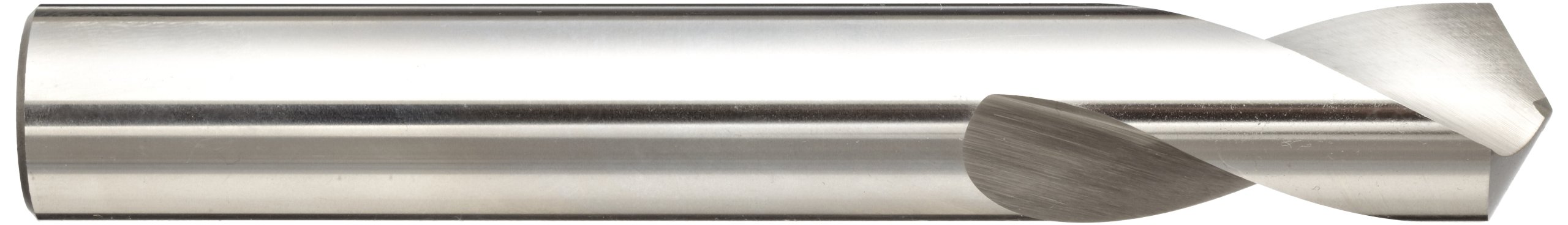 YG-1 High Speed Steel NC Spotting Drill Bit - Uncoated Bright Finish, Straight Shank, Slow Spiral 120° Angle, 3/4