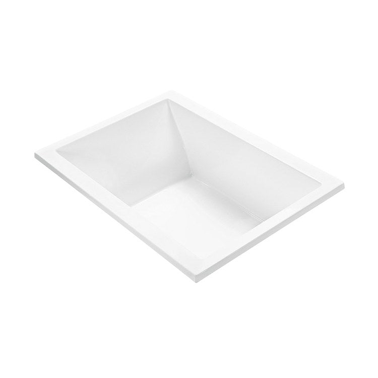Elite Ultra Whirlpool 60 x 42 Inch Undermount Acrylic Air Tub Andrea 12 - 116 Gallon Rectangular Bathtub with Biscuit Edge (21.25 Inch Depth) for Luxury Spa Bathroom & Relaxing Hydrotherapy at Home