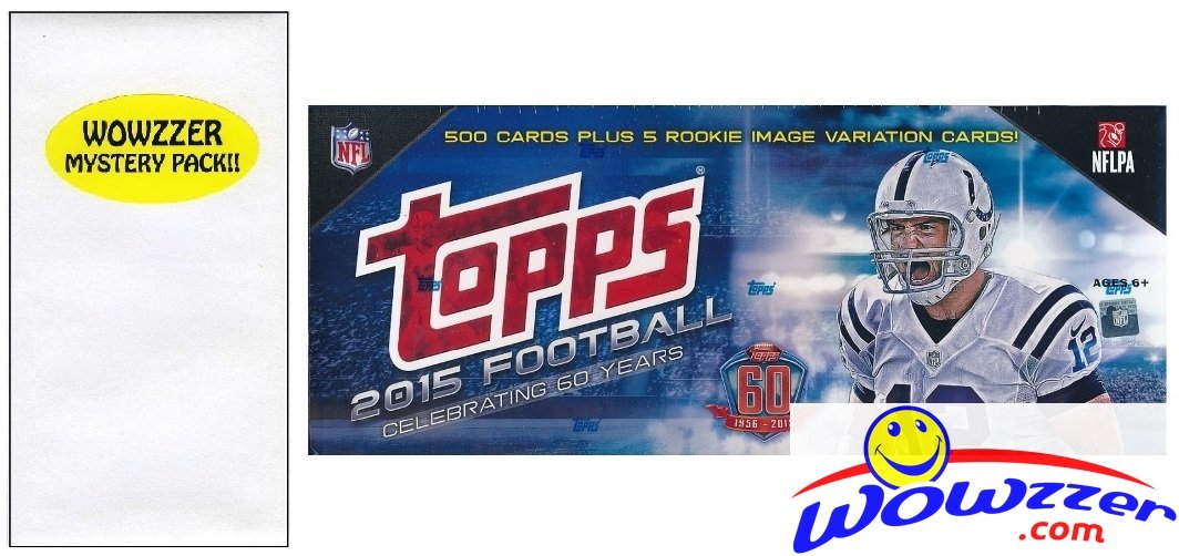 2015 Topps NFL Football Complete 505-Card Retail Factory Set - 5 Special Rookie Variations & 110 Rookie Cards + Bonus Mystery Pack with Autograph or Memorabilia | Perfect for Collectors, Sports Fans & Gift-Giving