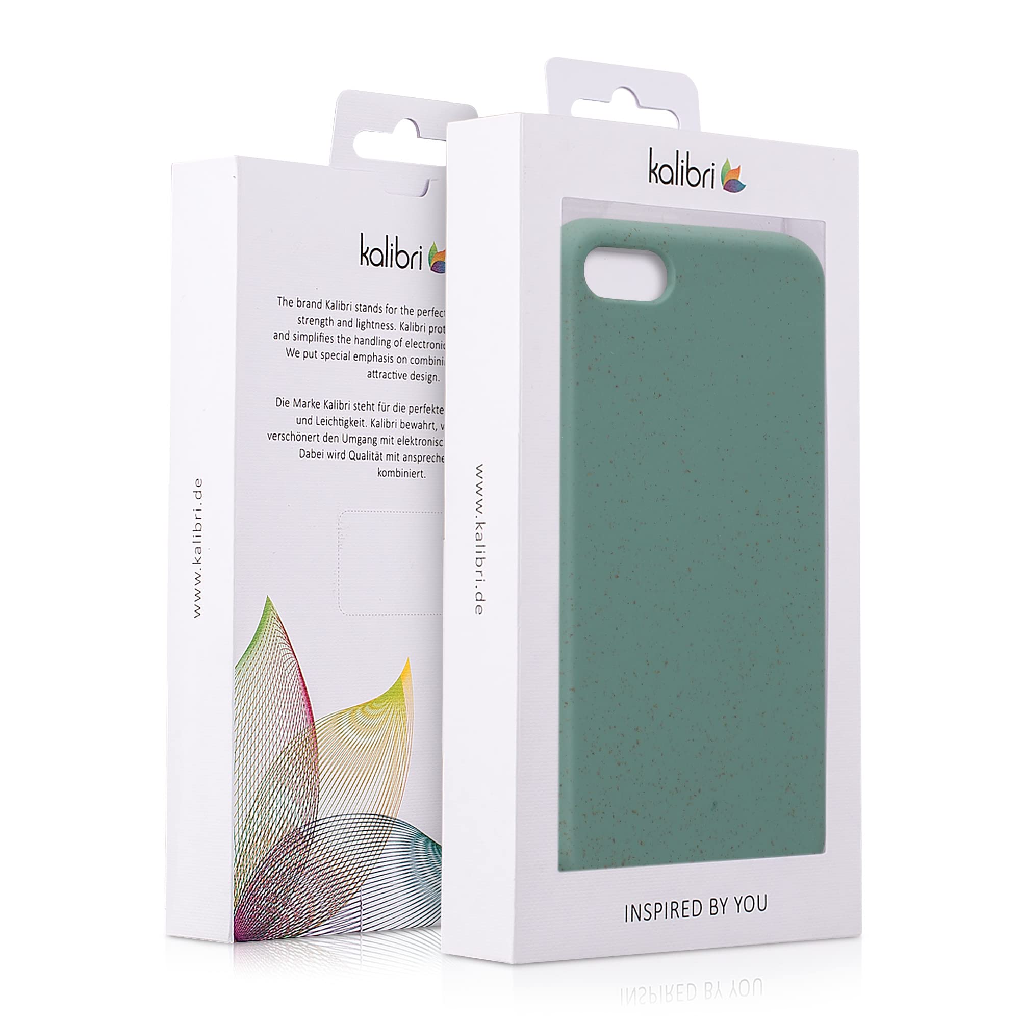 Eco-Friendly Wheat Straw iPhone Case for iPhone SE 2022/2020, iPhone 8 & 7 - Biodegradable TPU Matte Cover in Forest Green - Perfect for Outdoor Activities & Daily Protection