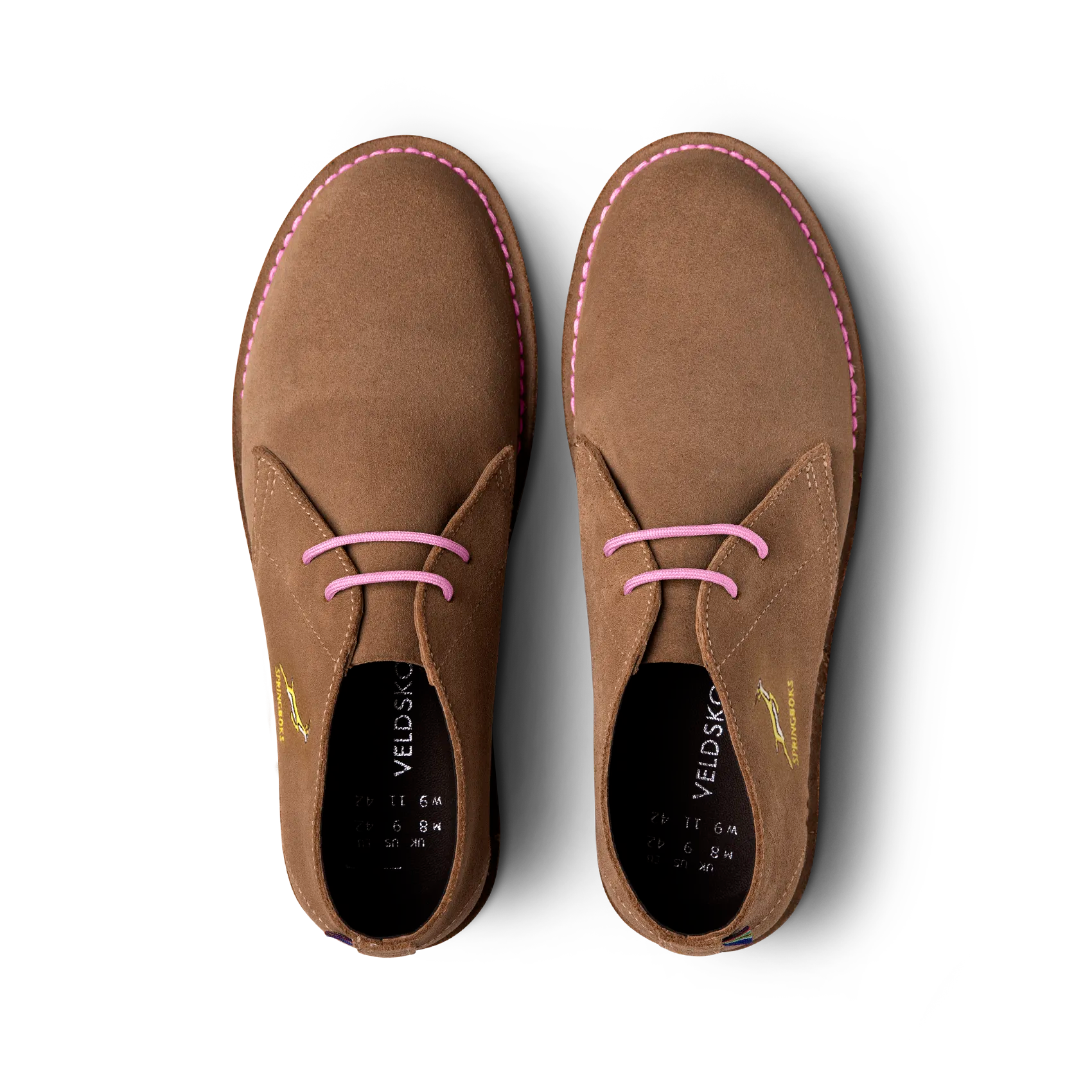 Heritage Springbok Women's Shoes with Pink Sole - Comfortable & Stylish Sneakers for Casual Wear, Walking, and Everyday Fashion