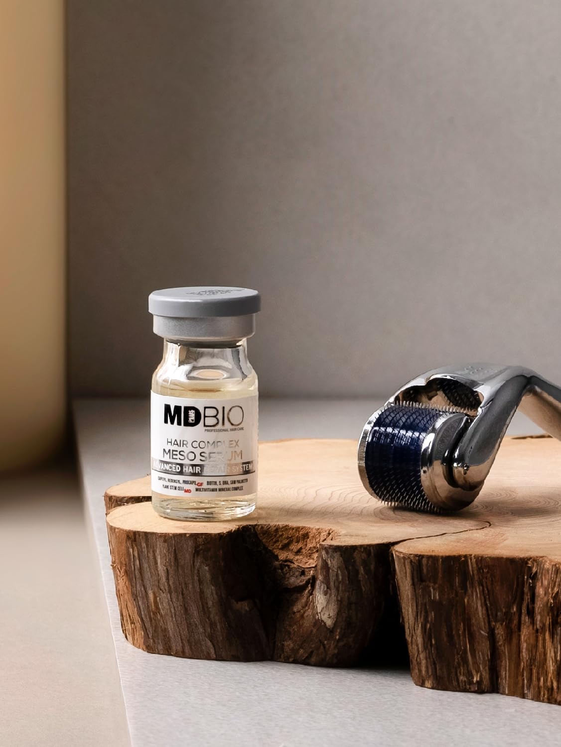 MD PLUS BIO Clinical Hair Regrowth Meso Complex Serum Kit - Hair Growth Treatment for Thicker, Stronger & Longer Hair - 10x6ml Vials - Stimulates Hair Follicles & Reduces Hair Loss - Perfect for Thinning Hair, Bald Spots & Daily Scalp Care