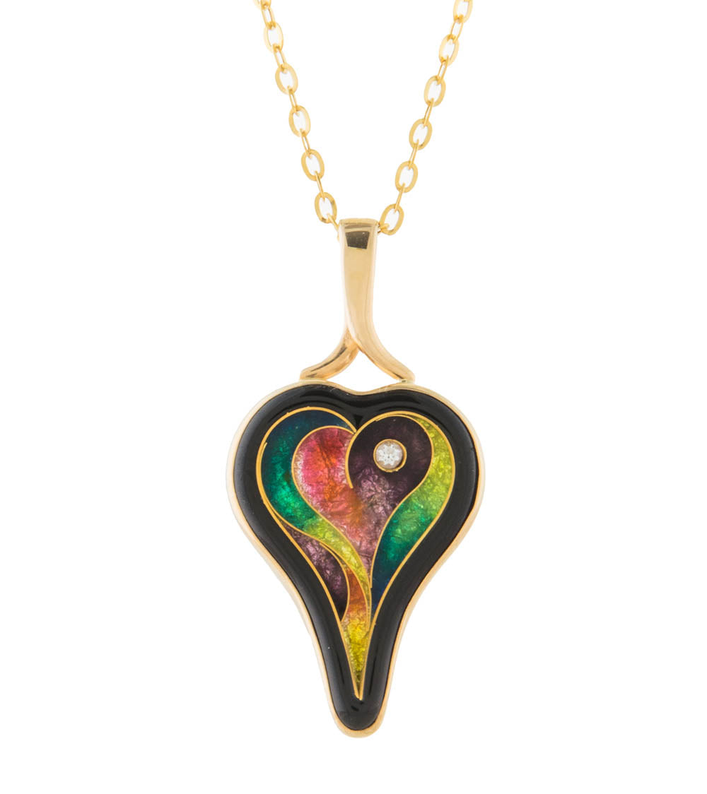 Heart Xi - Cute Heart-Shaped Necklace for Women, Romantic Valentine's Day Gift, Perfect for Anniversaries & Date Nights