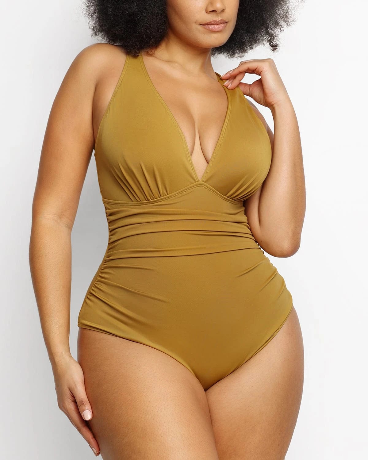 Smart Sculpt Plunge Cutout Swimsuit for Women - Sexy One Piece Bathing Suit with Tummy Control - Perfect for Beach, Pool & Vacation