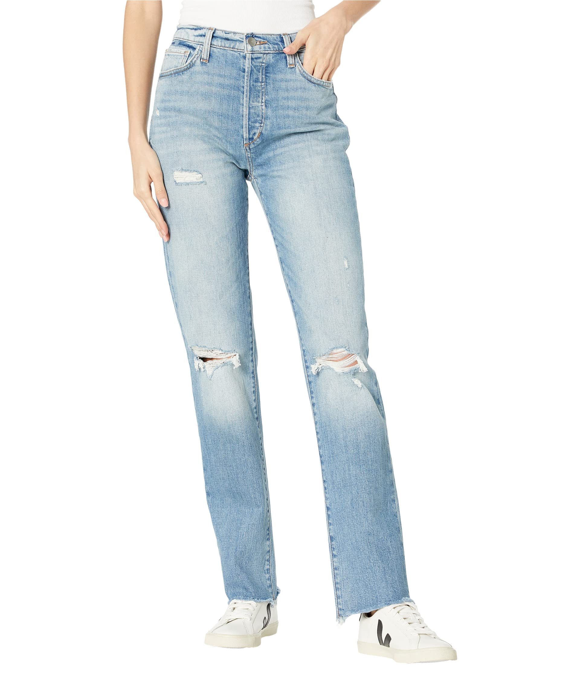 Joe's Jeans The Runway Honor High-Rise Skinny Jeans with Button Fly for Women | Stretchy Denim Pants for Casual Wear & Night Out