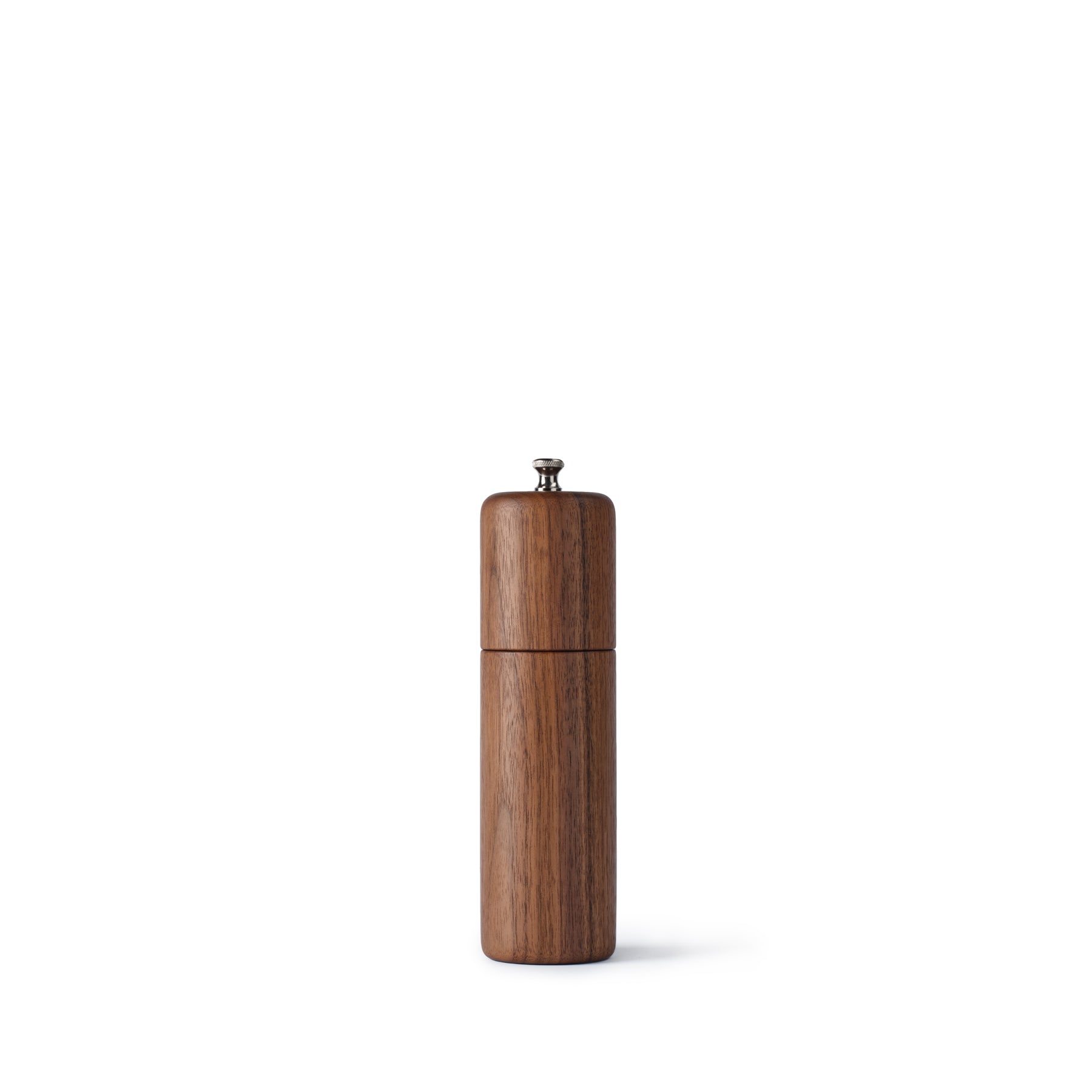 Premium Walnut Wood Pepper Grinder - Adjustable Coarseness, Refillable, Ergonomic Design for Kitchen, Dining Table & Outdoor Cooking