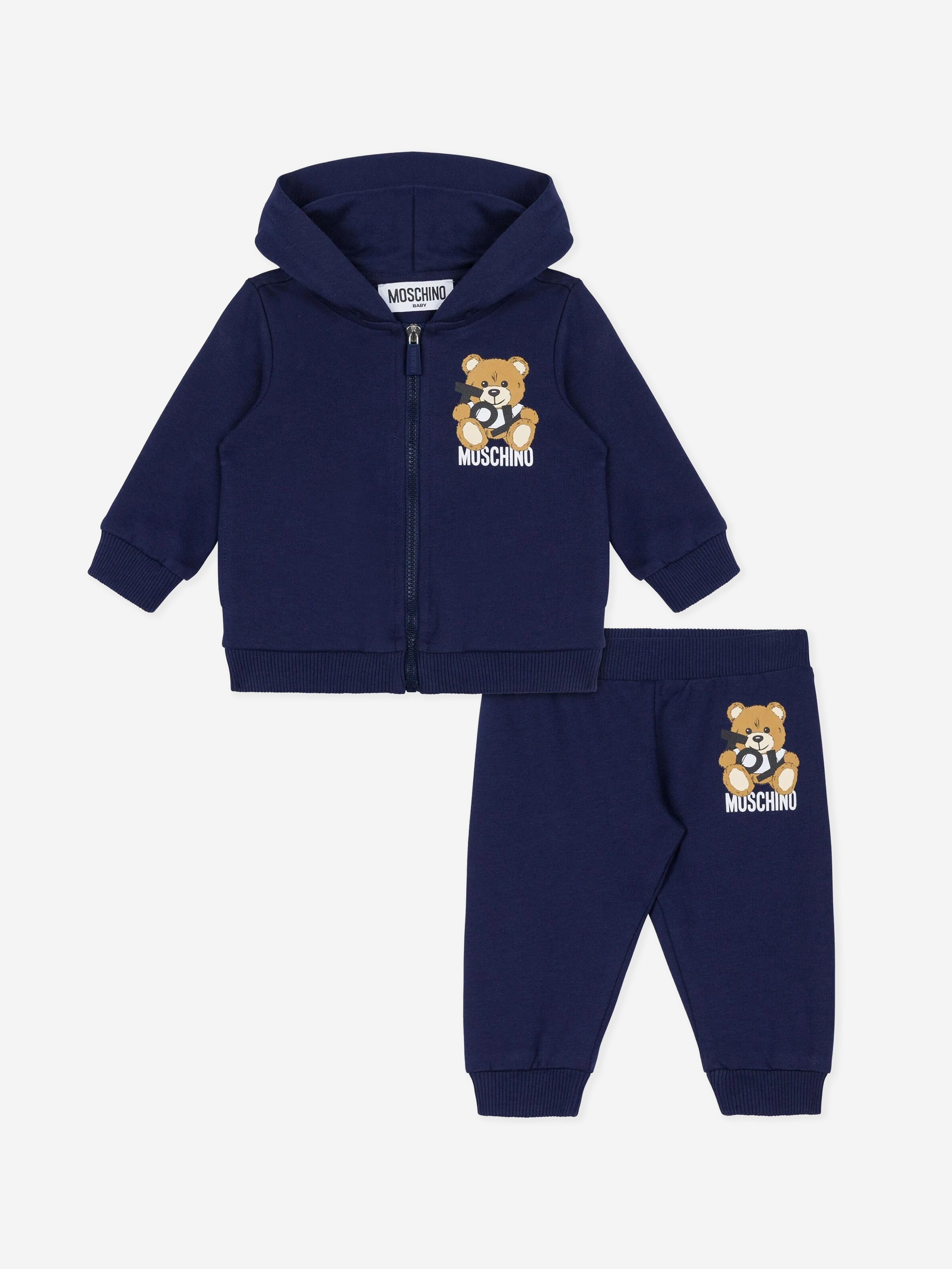 Adorable Navy Baby Teddy Bear Tracksuit - Soft & Cozy Outfit for Infants | Perfect for Playtime, Photo Shoots & Winter Outings