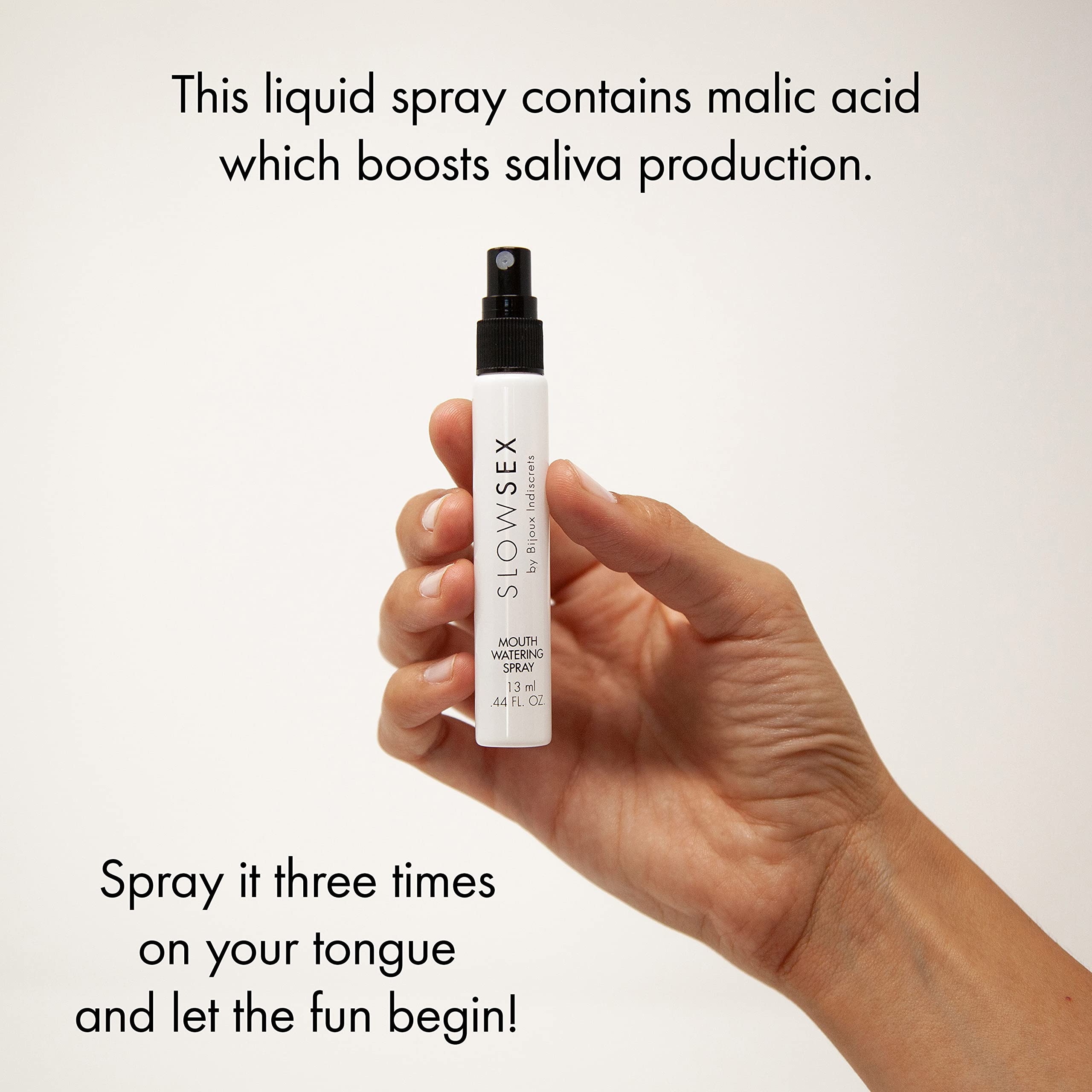 Premium Slow Sex Line Mouthwatering Spray - Best Dry Mouth Solution & Deep Throat Spray for Adults - Oral Play Lubricant for Enhanced Intimacy - 0.44fl oz - Perfect for Sensual Foreplay & Oral Pleasure
