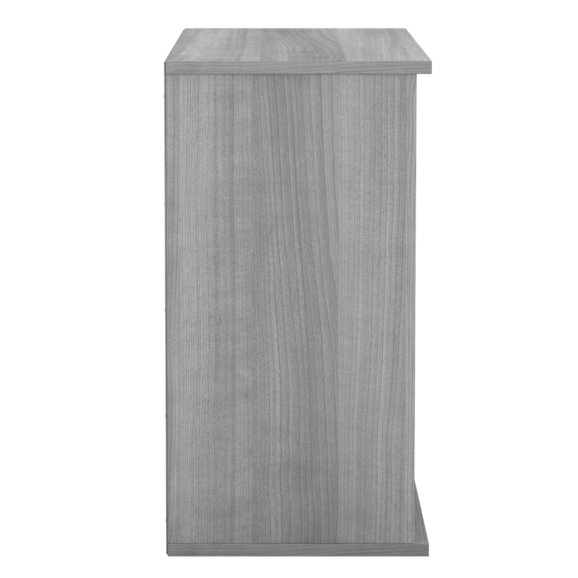 Bush Business Furniture Small 2 Shelf Bookcase in Platinum Gray - Compact Low Bookshelf for Home Office, Living Room & Dorm - Perfect for Organizing Books, Decor & Office Supplies