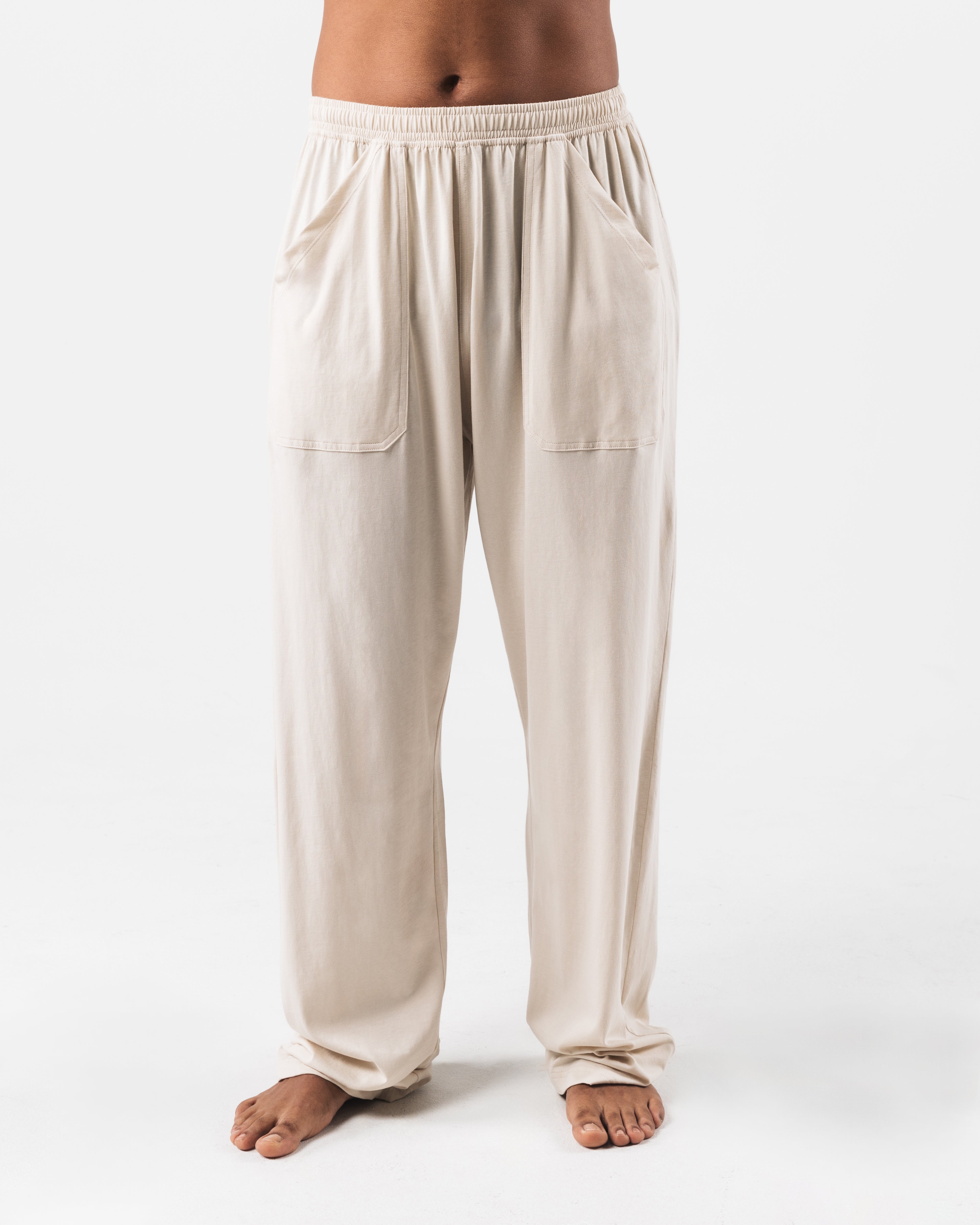 Zero Classic Straight Leg Pants in Cream - Comfortable Women's Trousers for Office, Casual & Travel Outfits