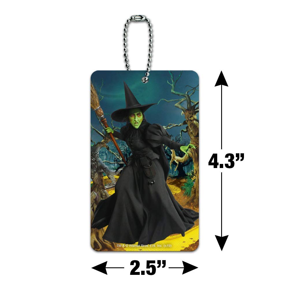 Wizard of Oz Wicked Witch Character Luggage Tag - Durable Suitcase ID Card for Carry-On Bags - Perfect for Travel, Cosplay & Themed Events