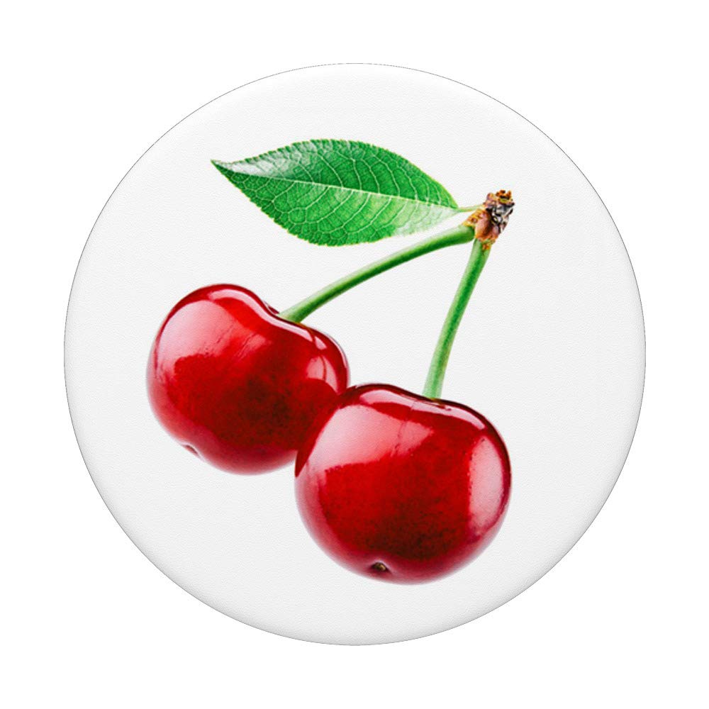 Cherry PopSockets PopGrip - Interchangeable Phone Grip & Stand for iPhone, Samsung, iPad | Perfect for Selfies, Video Calls & Secure Phone Handling