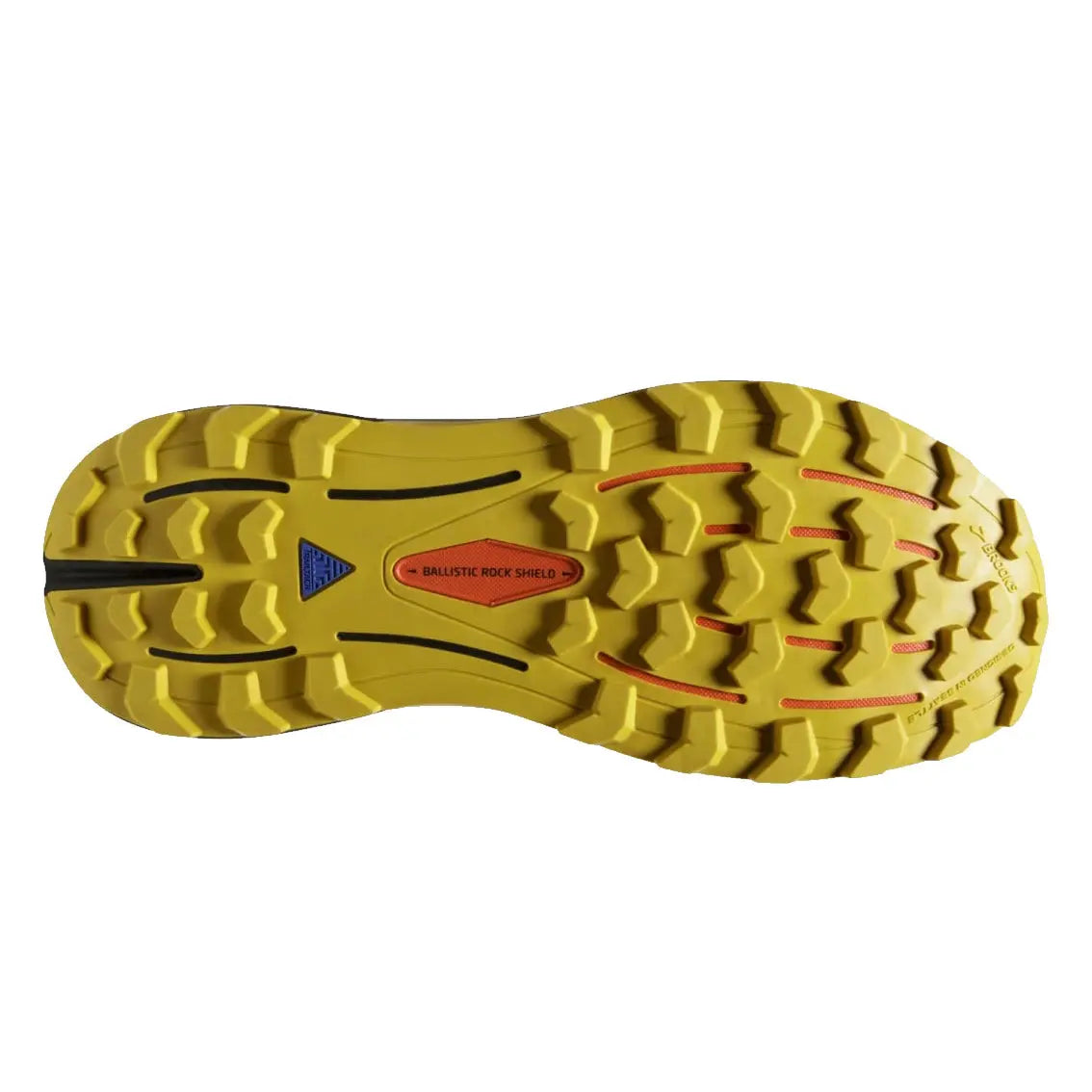 Men's Brooks Cascadia 16 Trail Running Shoes - Yellow/Black/Grenadine | Lightweight & Durable for Hiking, Jogging & Outdoor Adventures