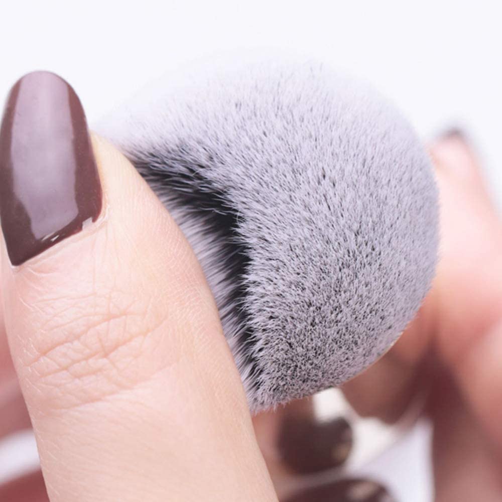 Best Synthetic Fiber Foundation Makeup Brush Set with Beauty Blender Sponge - BB Cream, Concealer & Powder Applicator - Perfect for Travel & Professional Makeup Kits