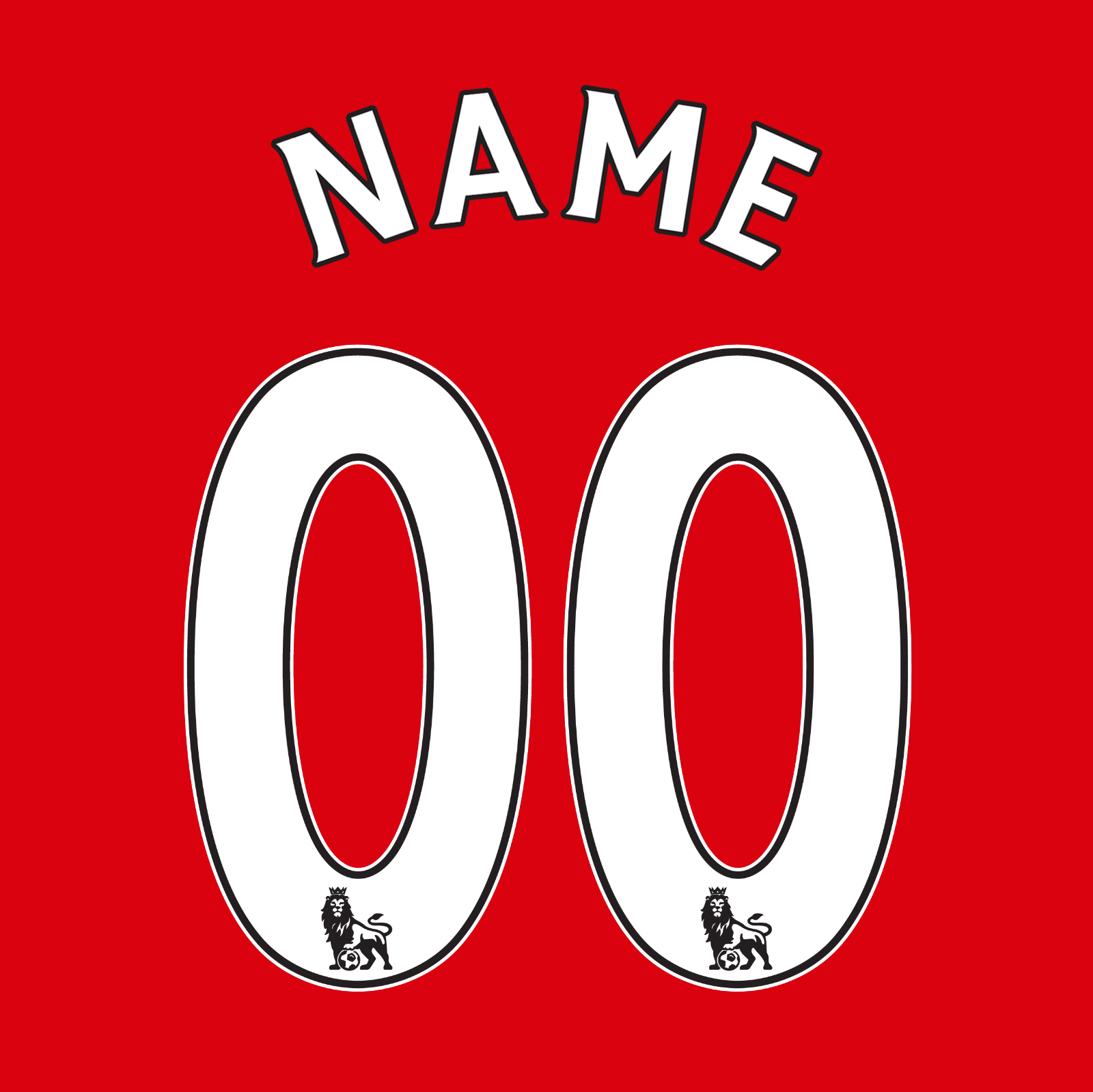 Custom Premier League Print 2007-17 (White) - Perfect for Soccer Fans, Home Decor, and Sports Memorabilia Collection