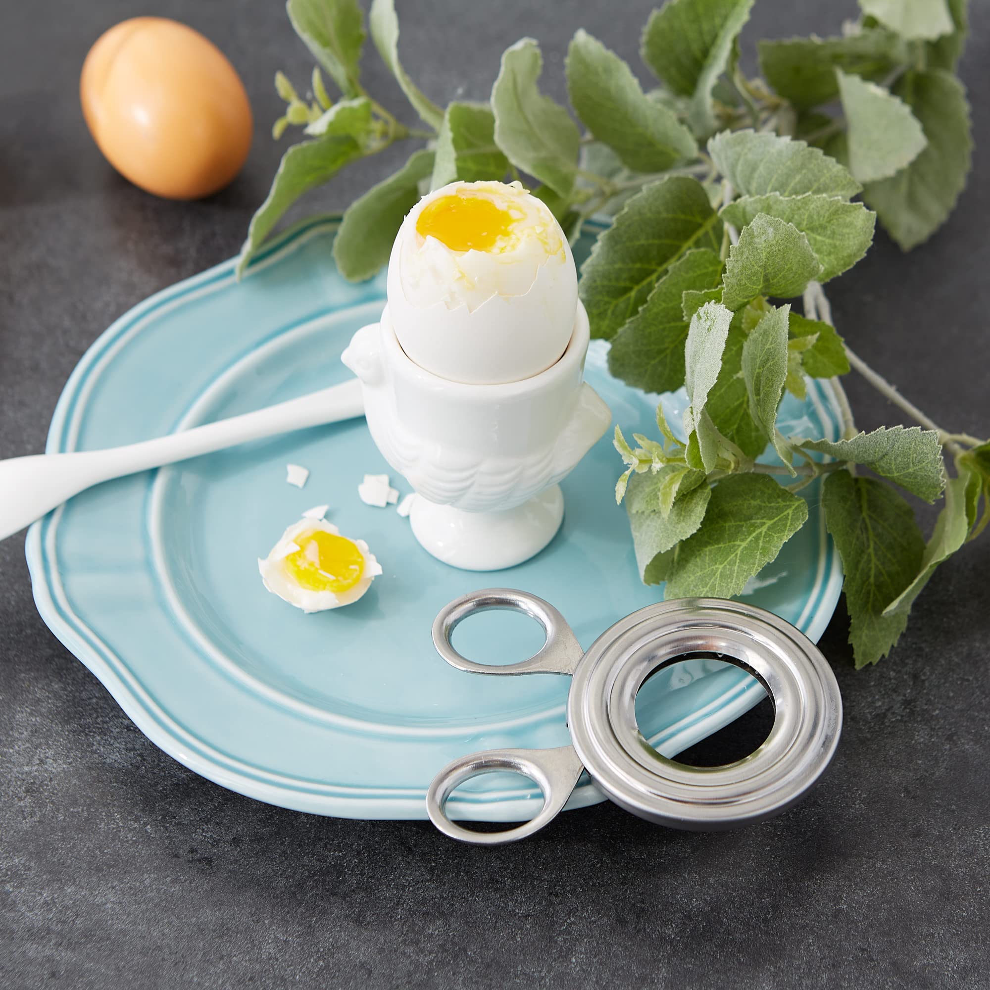RSVP International Endurance Kitchen Tool Set - Premium Stainless Steel Egg Topper | Durable, Dishwasher Safe & Easy to Clean | Perfect for Breakfast Prep, Cooking & Baking