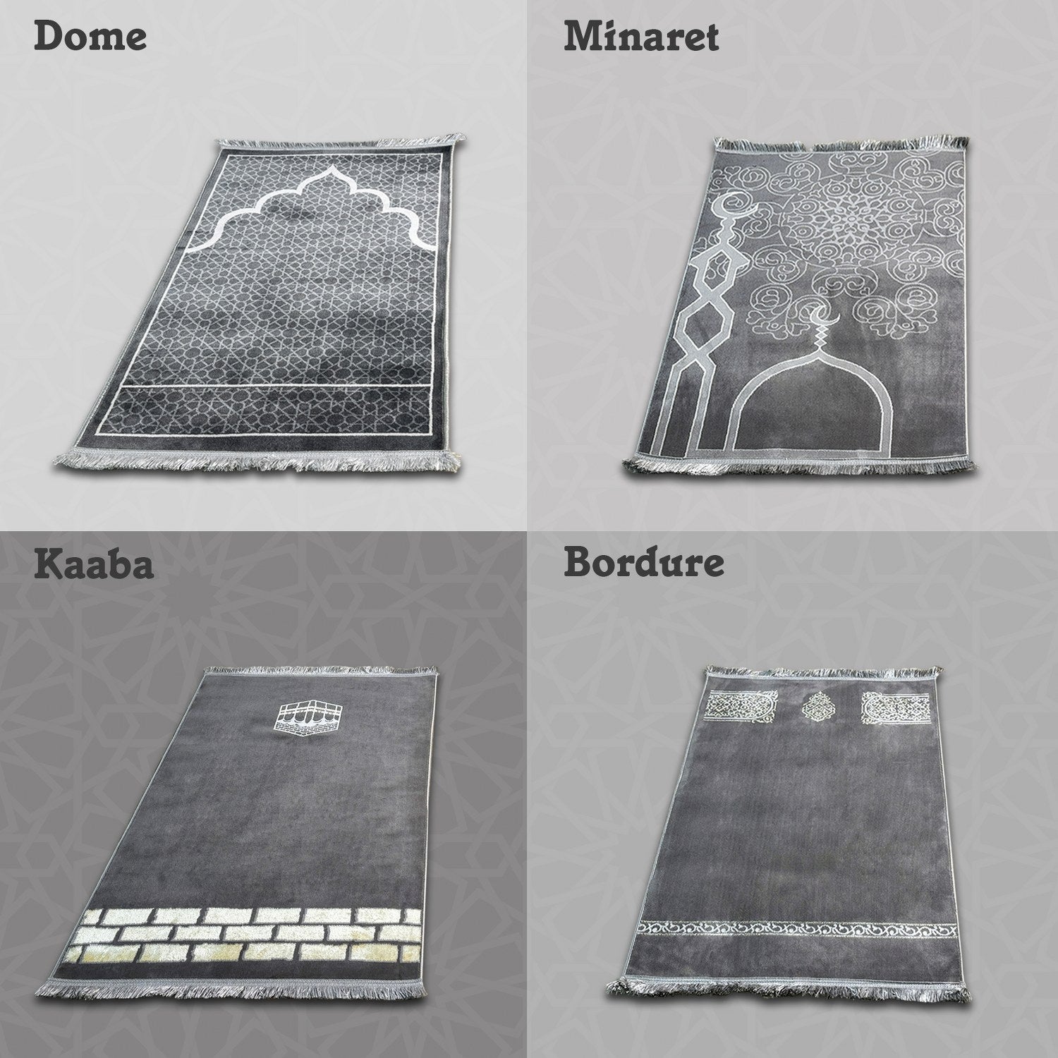 Premium Islamic Prayer Mat with Beautiful Designs - Perfect Gift for Muslims - Ideal for Home, Mosque, and Travel Use