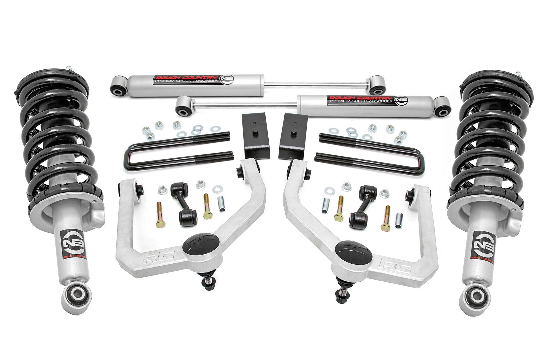 3 Inch Lift Kit for Nissan Titan 2WD/4WD (2004-2024) - Heavy Duty N3 Struts & Shocks (Part# 83432) | Off-Road Suspension Upgrade for Better Ground Clearance & Towing Performance