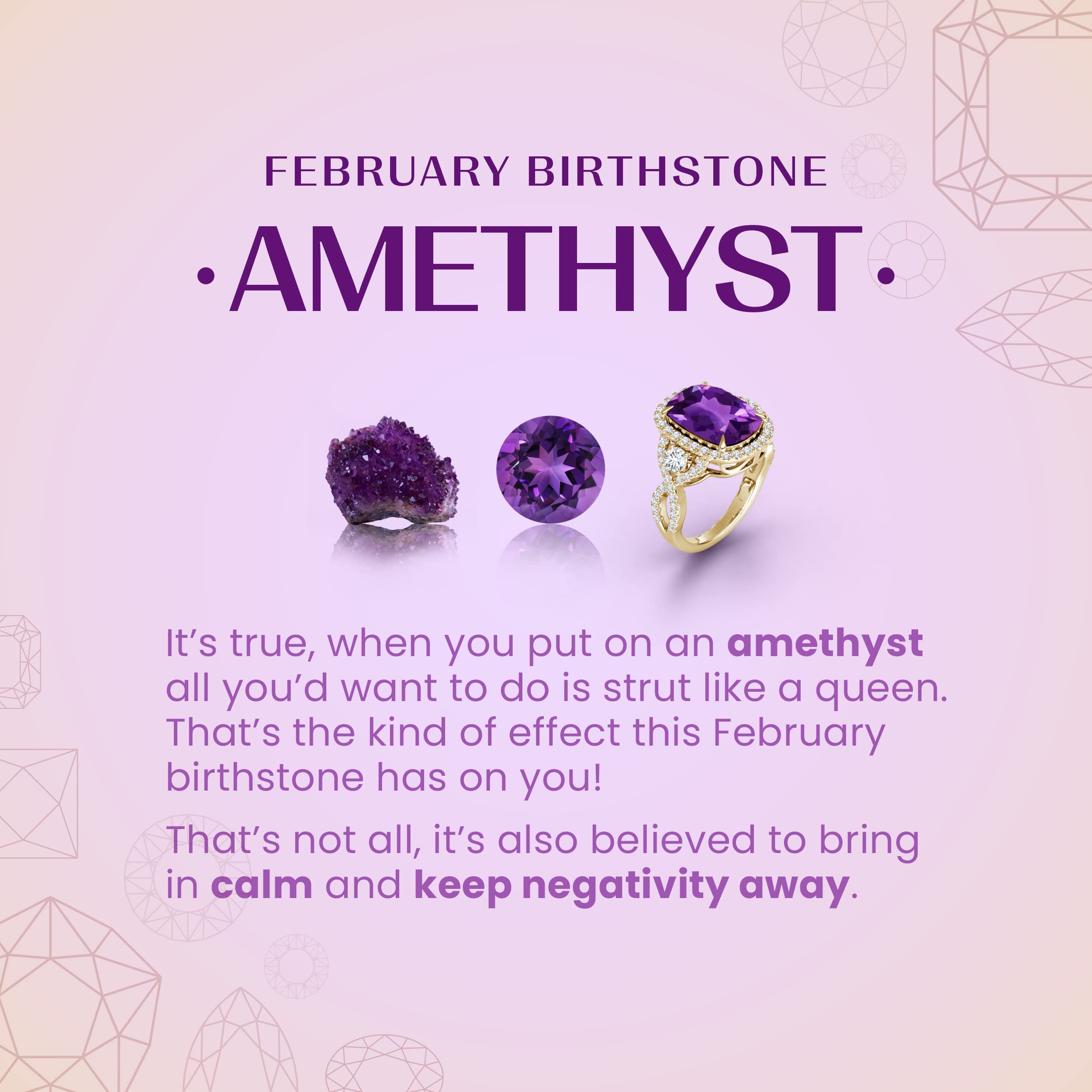 Angara Natural Trillion-Cut Amethyst Pendant Necklace with Milgrain Detailing in Sterling Silver/14K Gold/Platinum | February Birthstone Jewelry for Women | Perfect for Birthday, Engagement, Anniversary & Wedding Gifts | Elegant Everyday Wear & Special Occasions