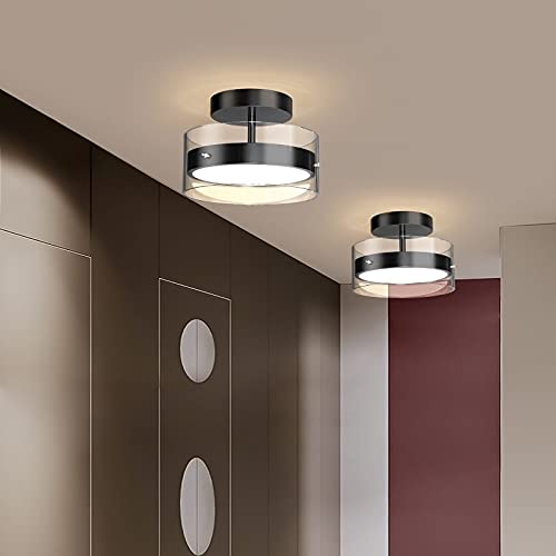 Modern LED Chandelier - Gold Minimalist Ceiling Light with Warm White Lighting for Hallway, Entrance, Balcony & Cloakroom | Energy-Efficient Indoor Decoration for Home & Office Spaces