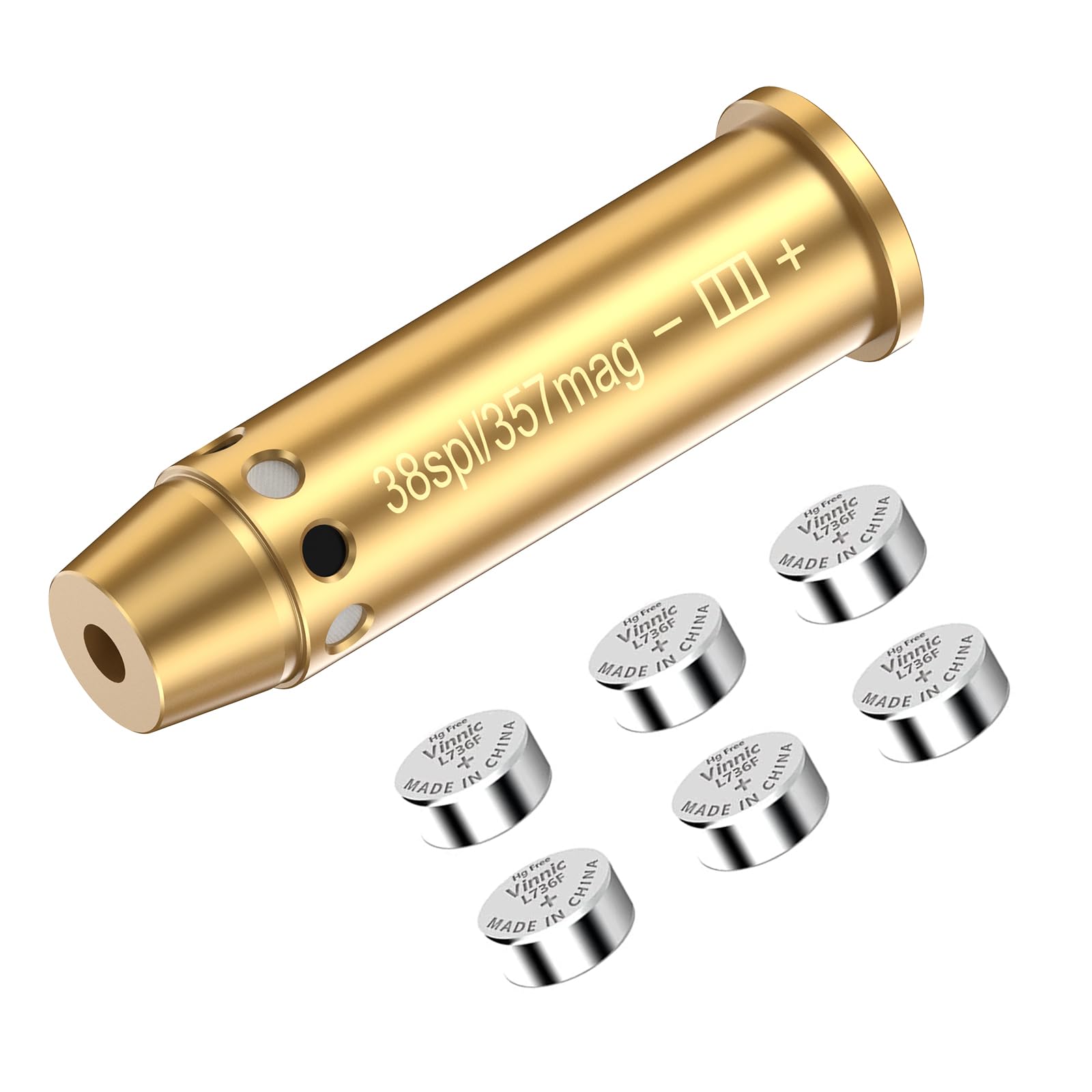 **357 Magnum/38 Special Red Laser Bore Sighter - High Precision Boresighter with Batteries for Hunting, Shooting & Firearm Zeroing | Perfect for Rifles, Pistols & Range Practice**