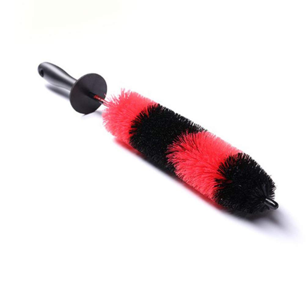 Wakauto Car Wheel Cleaning Brush - Long Handle Multipurpose Rim & Tire Detail Brush for Deep Cleaning - Perfect for Car Detailing, Auto Shops & DIY Enthusiasts