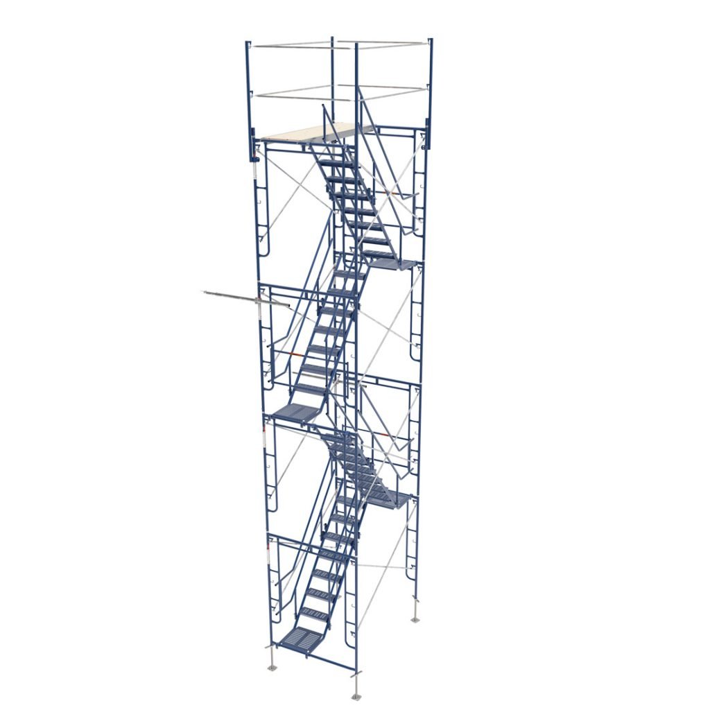 4 Story Stairway Tower - Safe & Durable Indoor/Outdoor Play Structure for Kids - Perfect for Backyards, Playrooms & Daycares