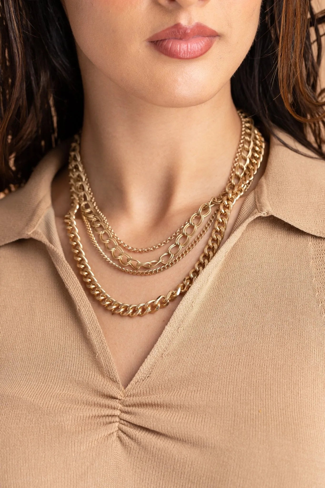 Brooklyn Layered Chain Necklace for Women - Trendy Gold & Silver Layered Necklace, Dainty Minimalist Jewelry for Everyday Wear, Perfect Gift for Her - Office, Date Night, Party